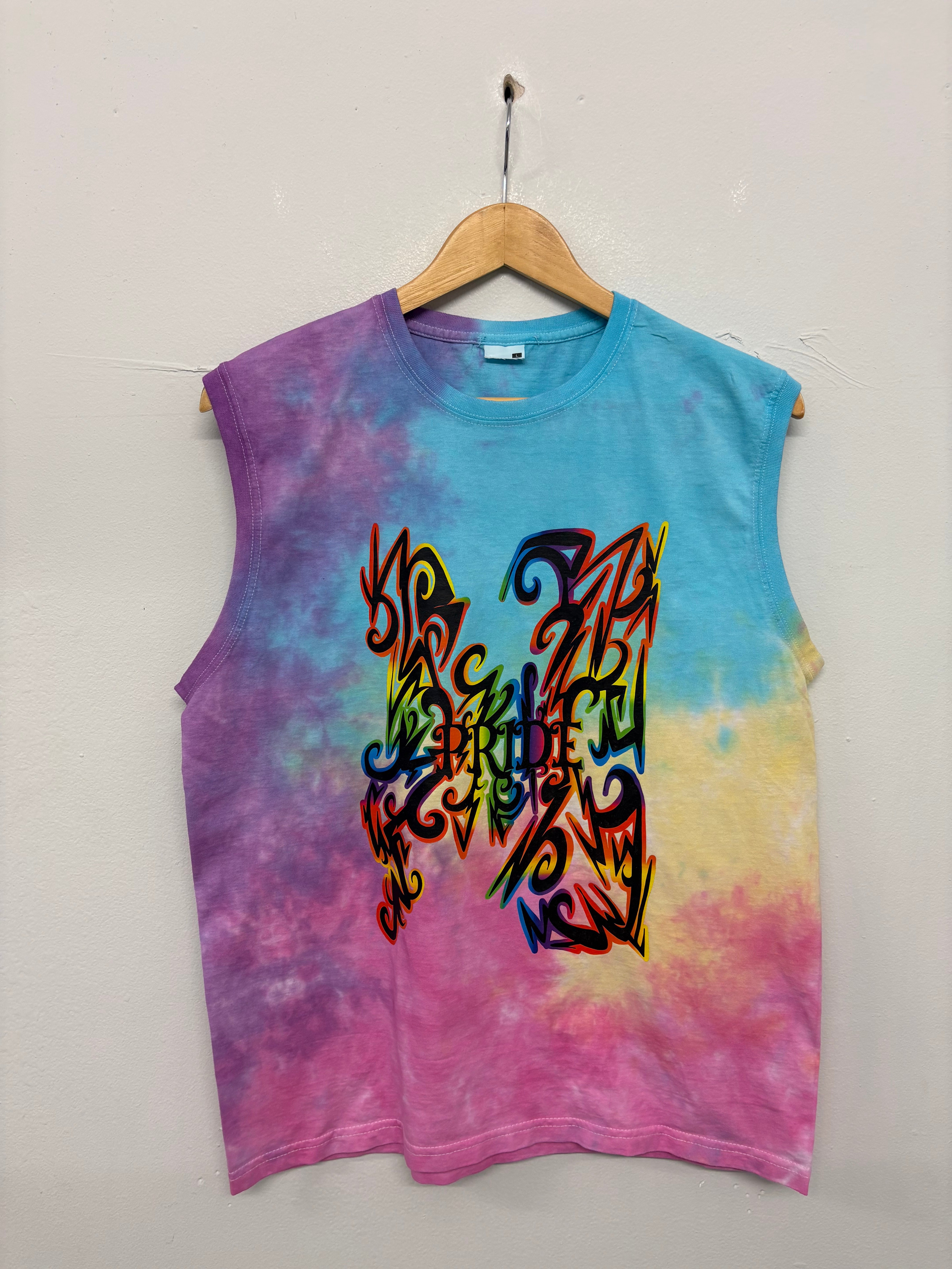 SALE HIGH NECK VEST BLUE/YELLOW/PINK/PURPLE PRIDE