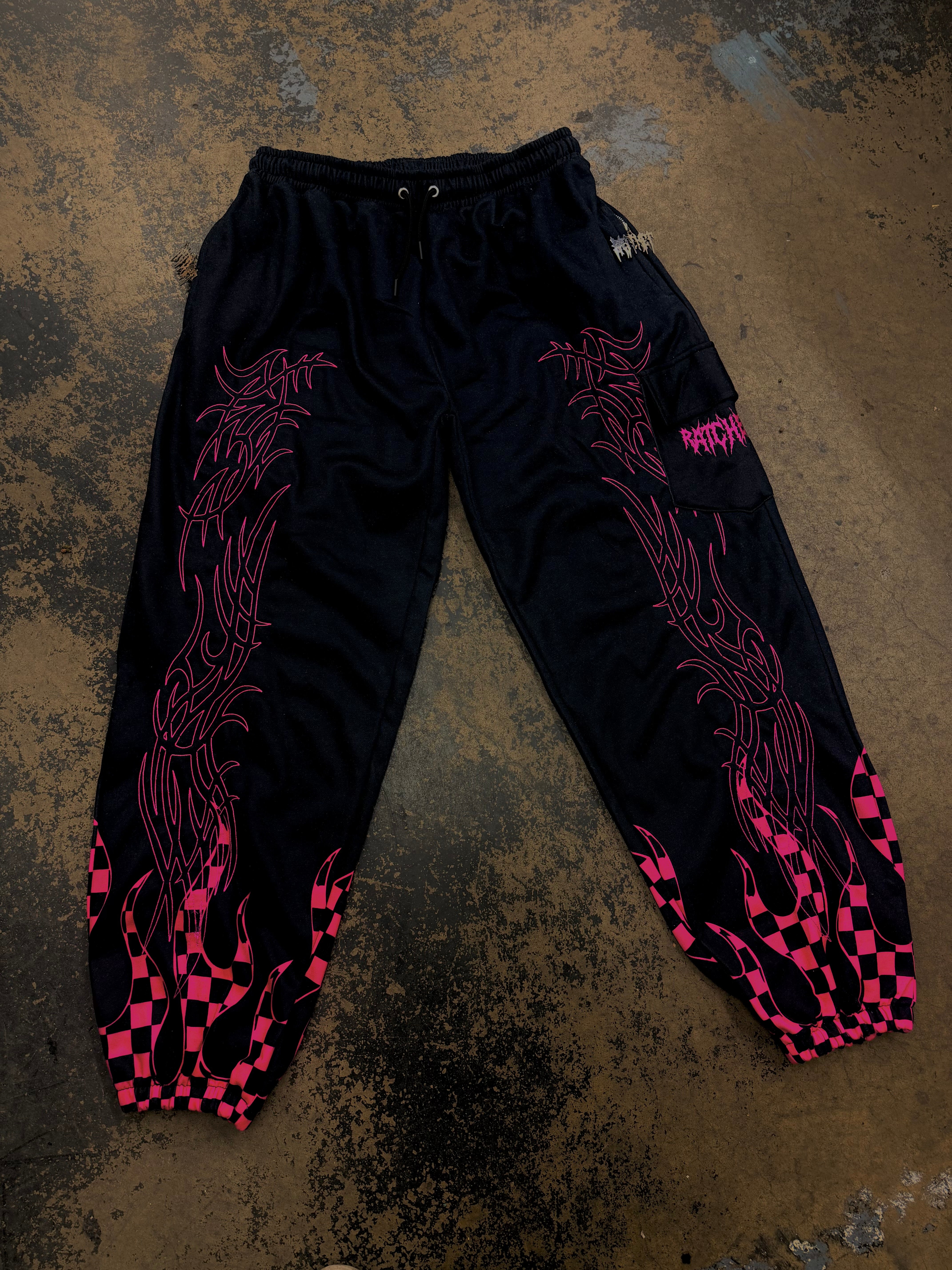 Pink Flame Joggers Pre Order (Shipped End Of October)