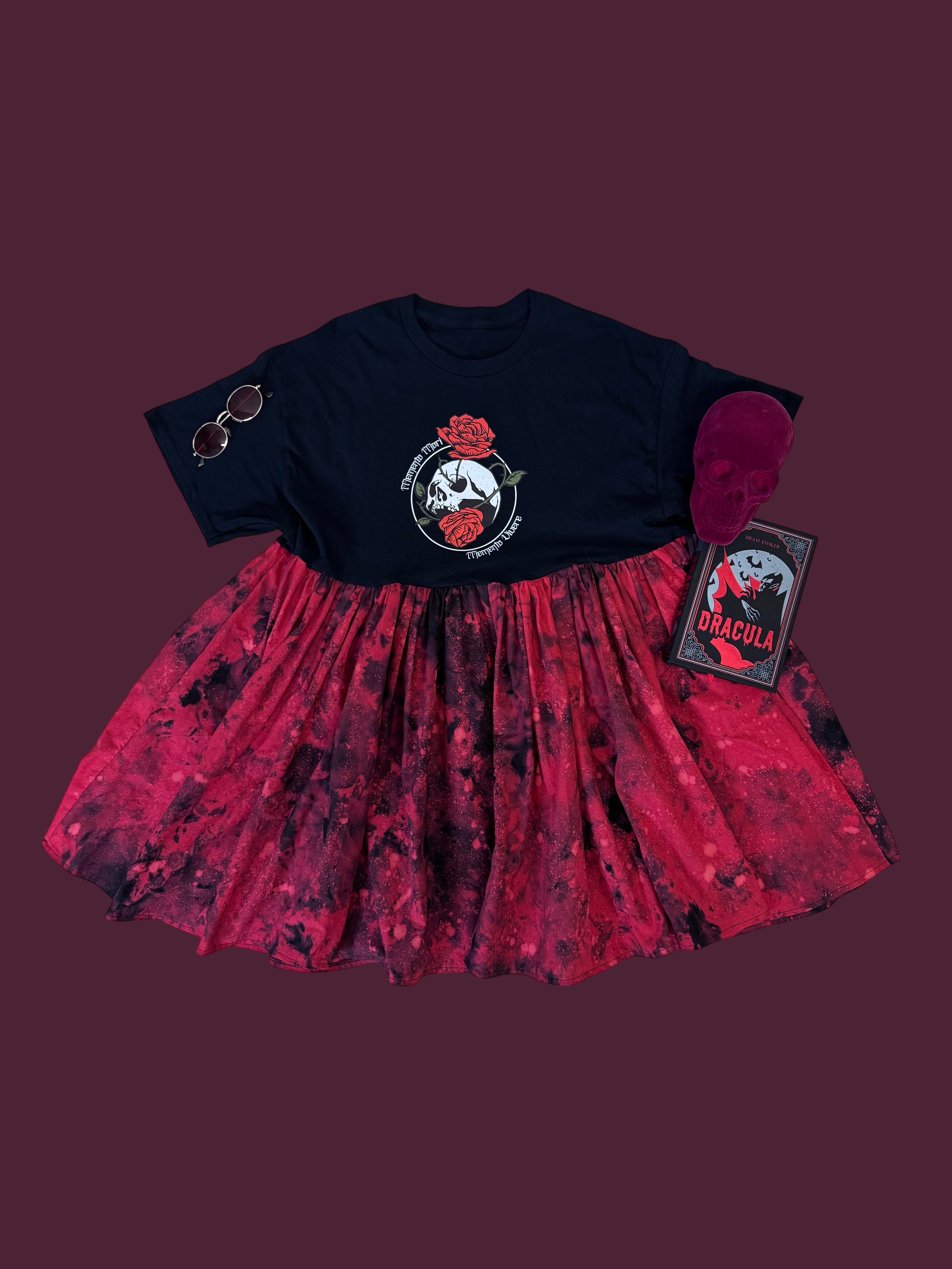 MEMENTO MORI SMOCK DRESS