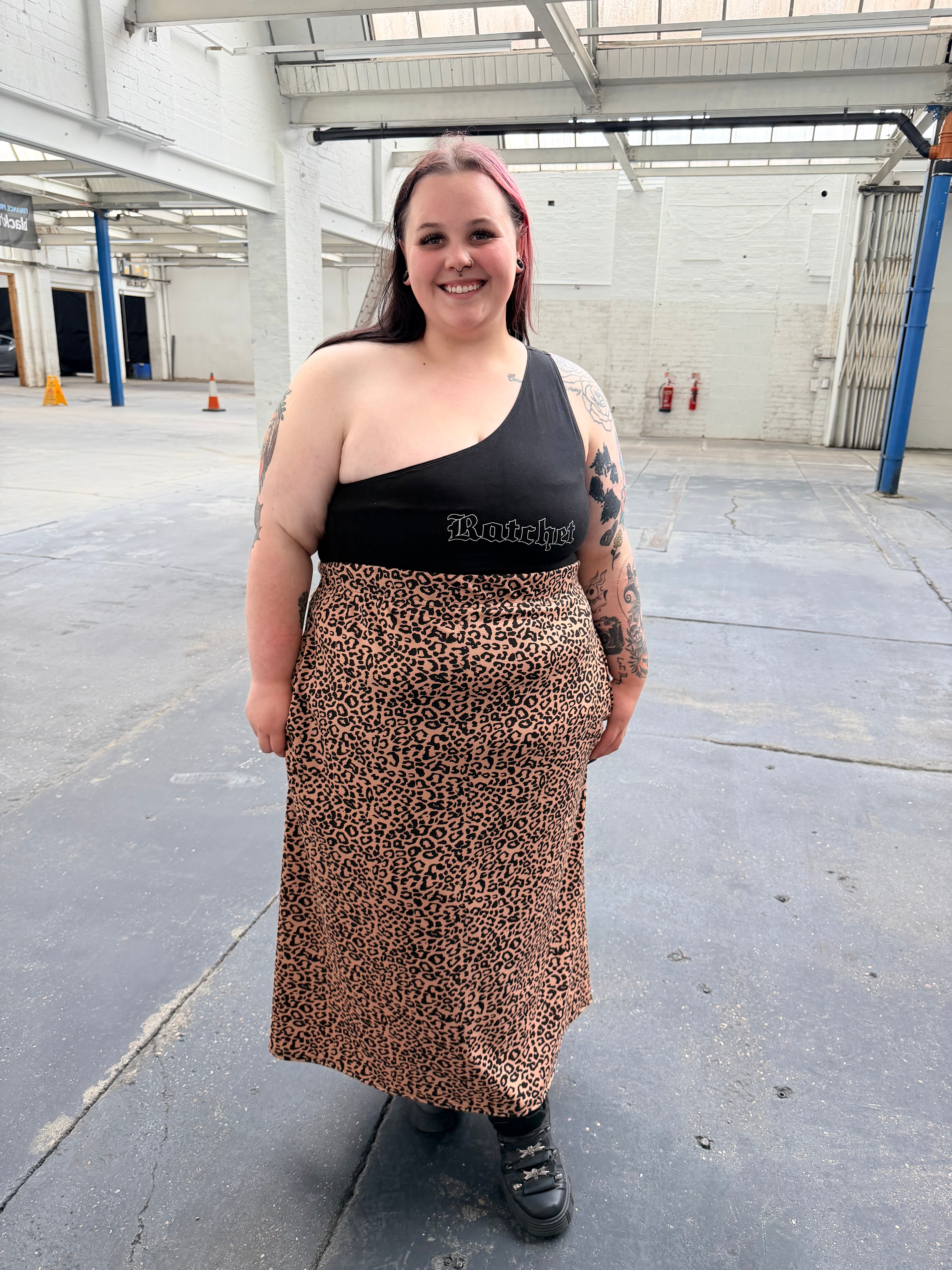 Leopard LONG Skirt & T
