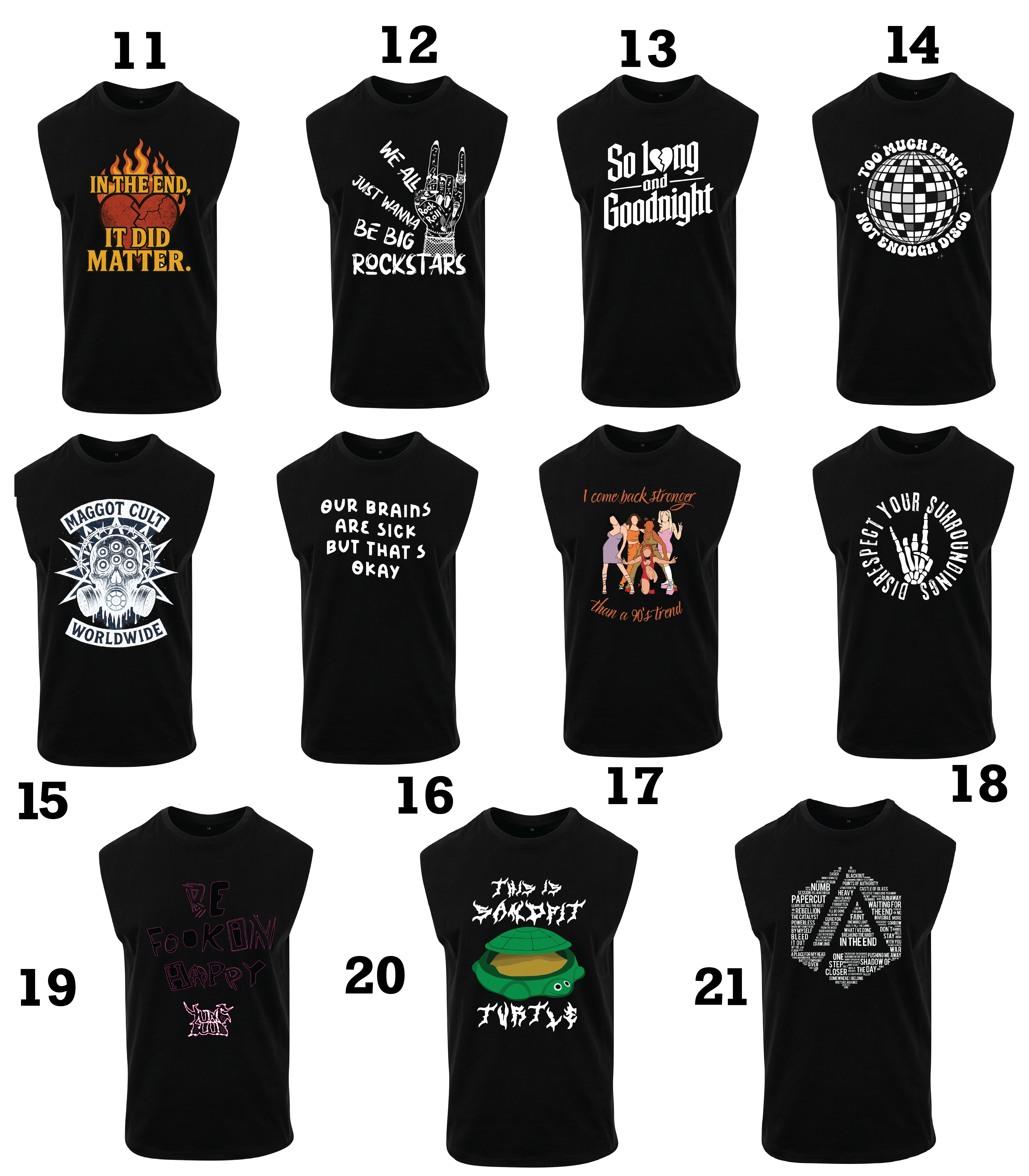 BAND 2 for £19.99 T-shirt Or Tank Top