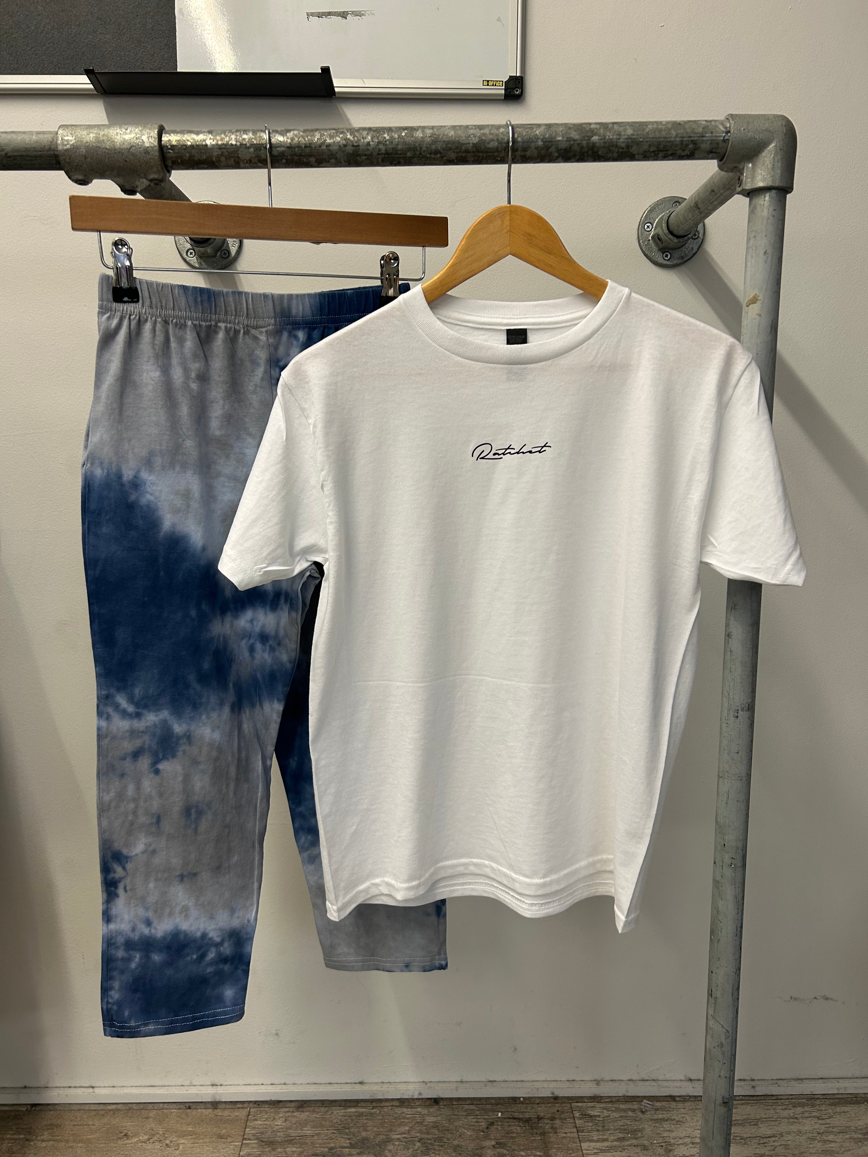 SALE KIDS PJ SET GREY/NAVY/WHITE