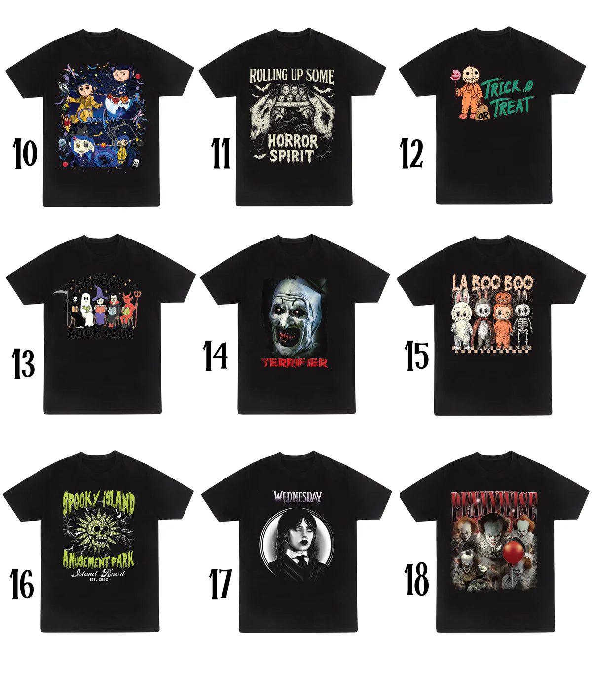 SALE TEE HALLOWEEN VARIOUS