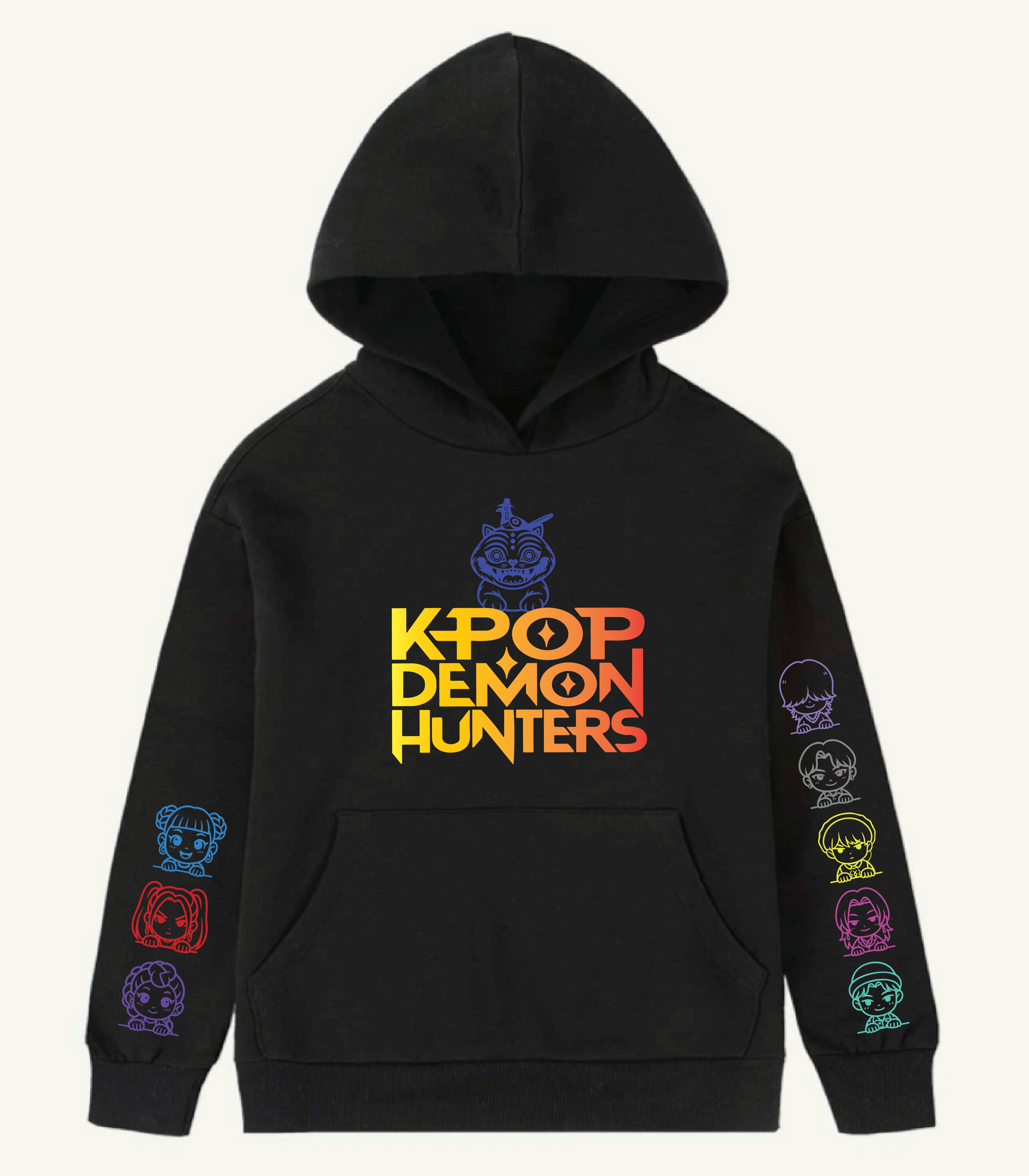 K-POP Demon Hunters Hoodie Black