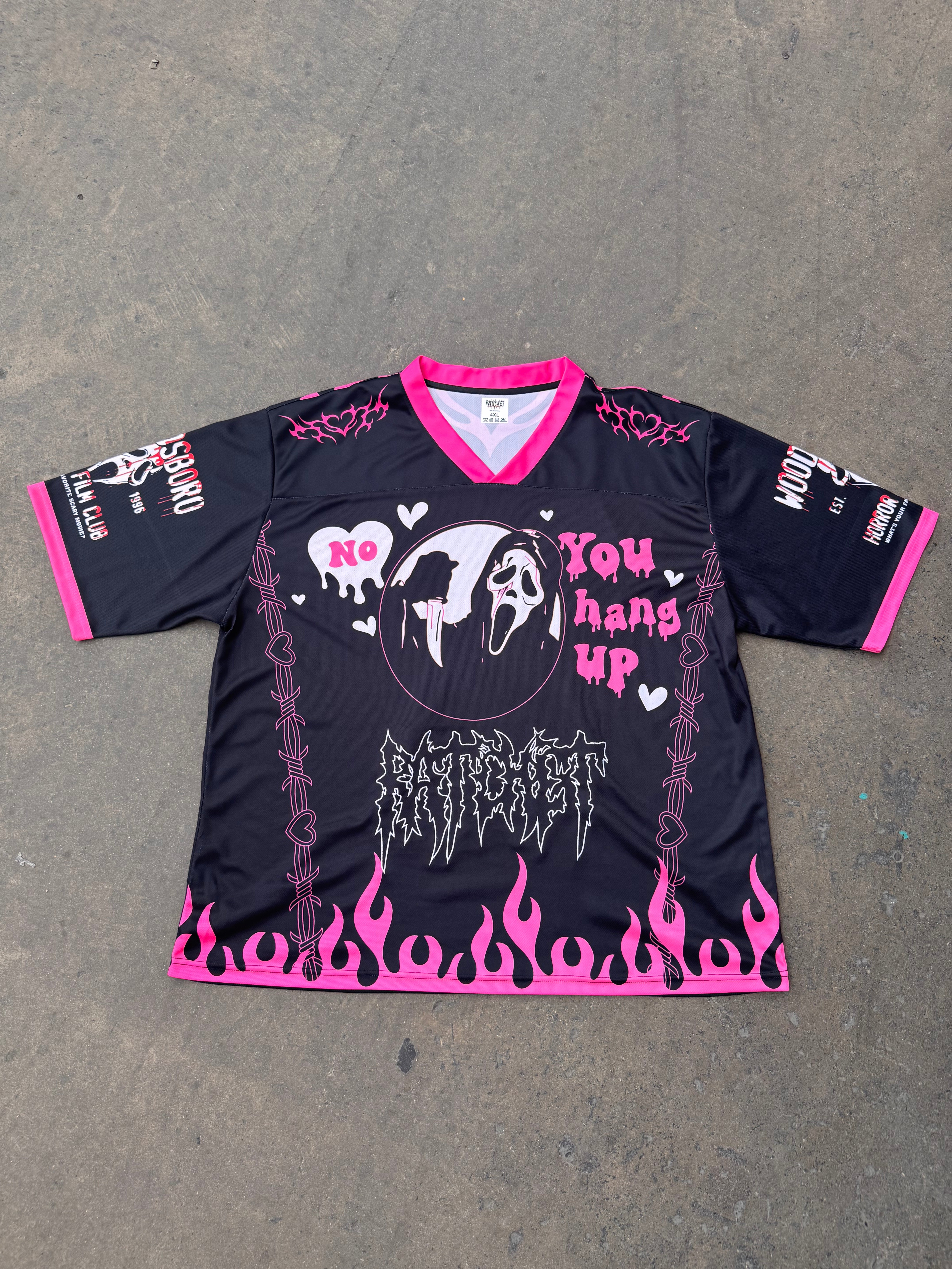 Pink Scream Baseball Jersey