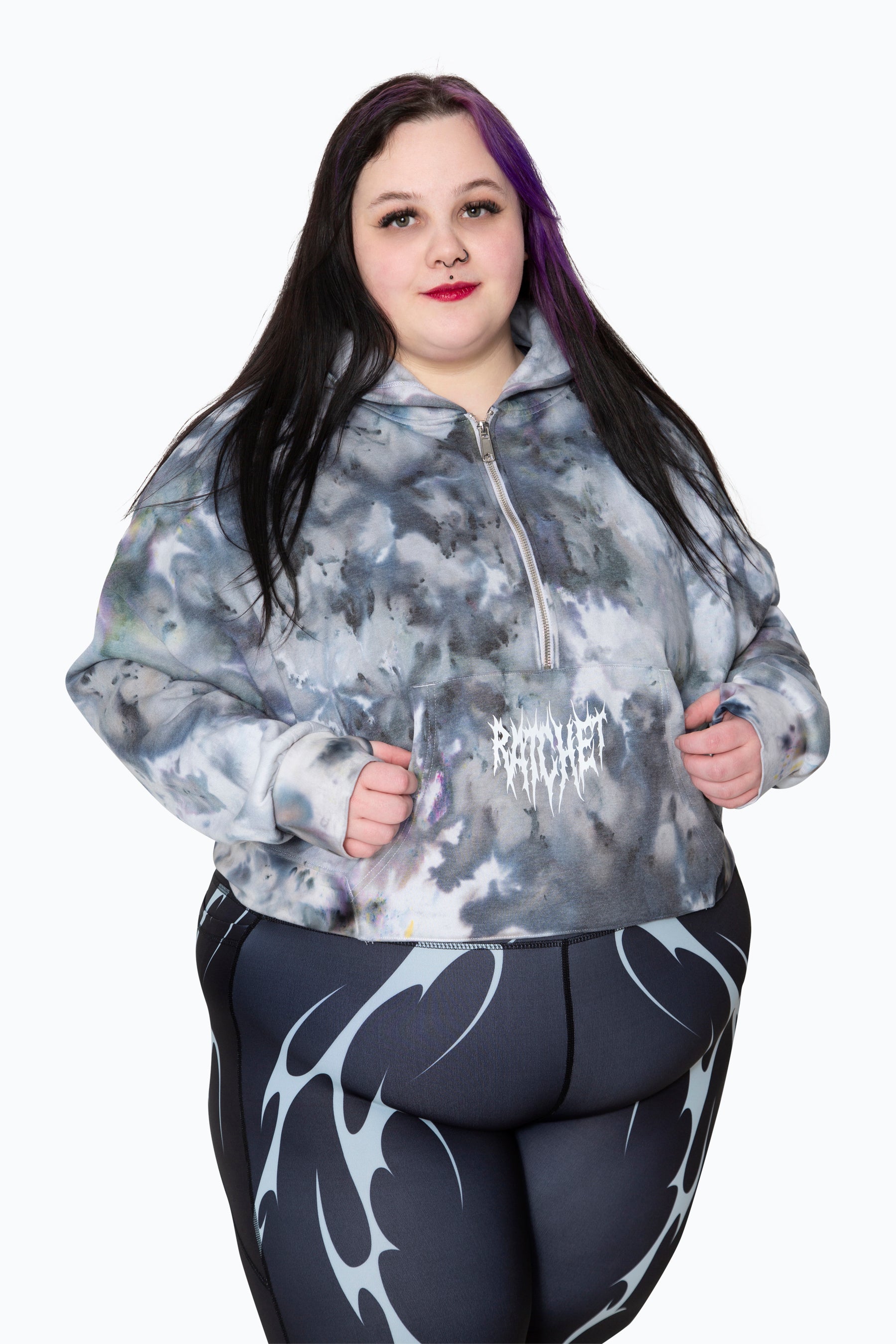 Boxy Movement Crop Hood