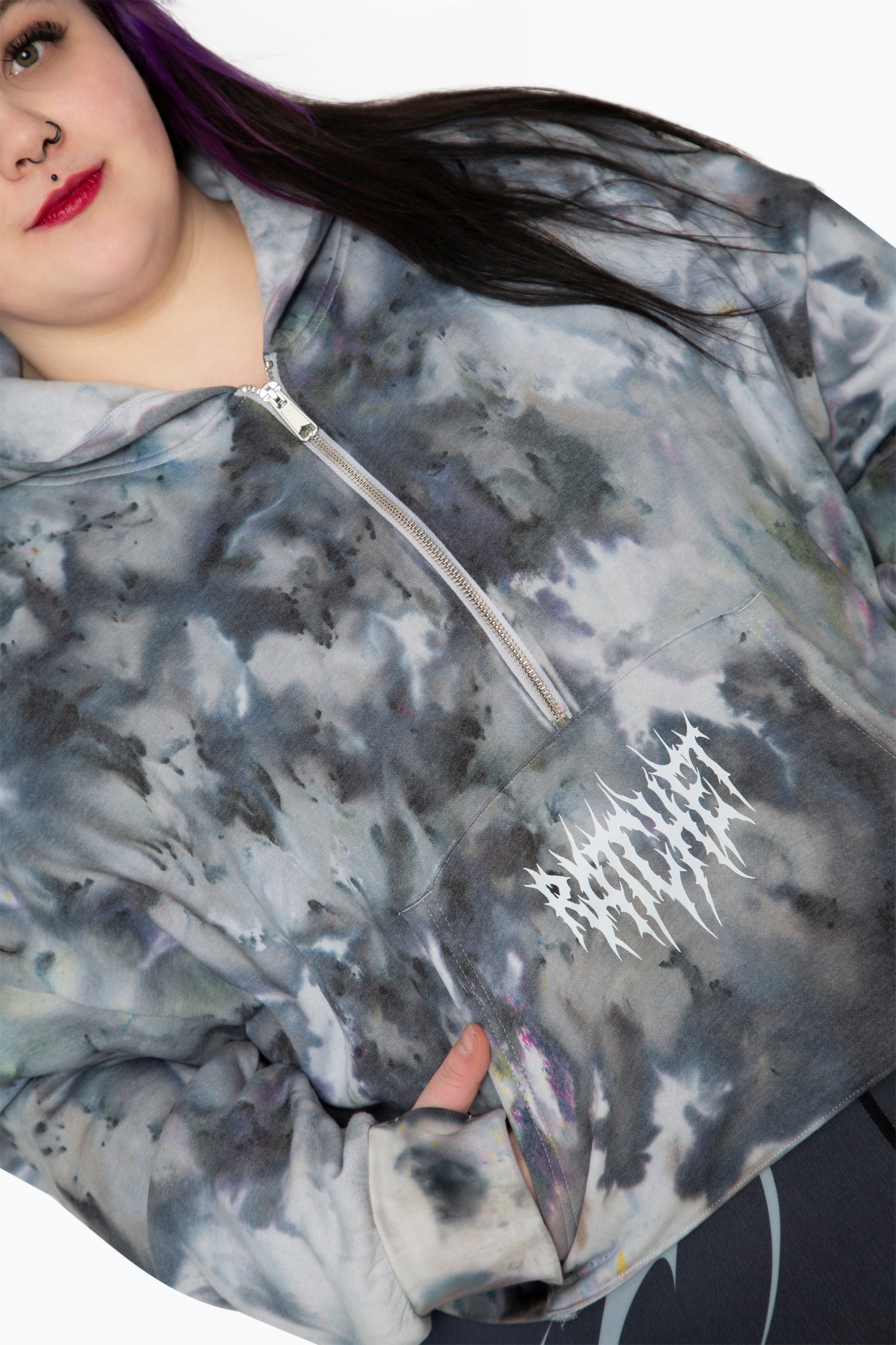 Boxy Movement Crop Hood