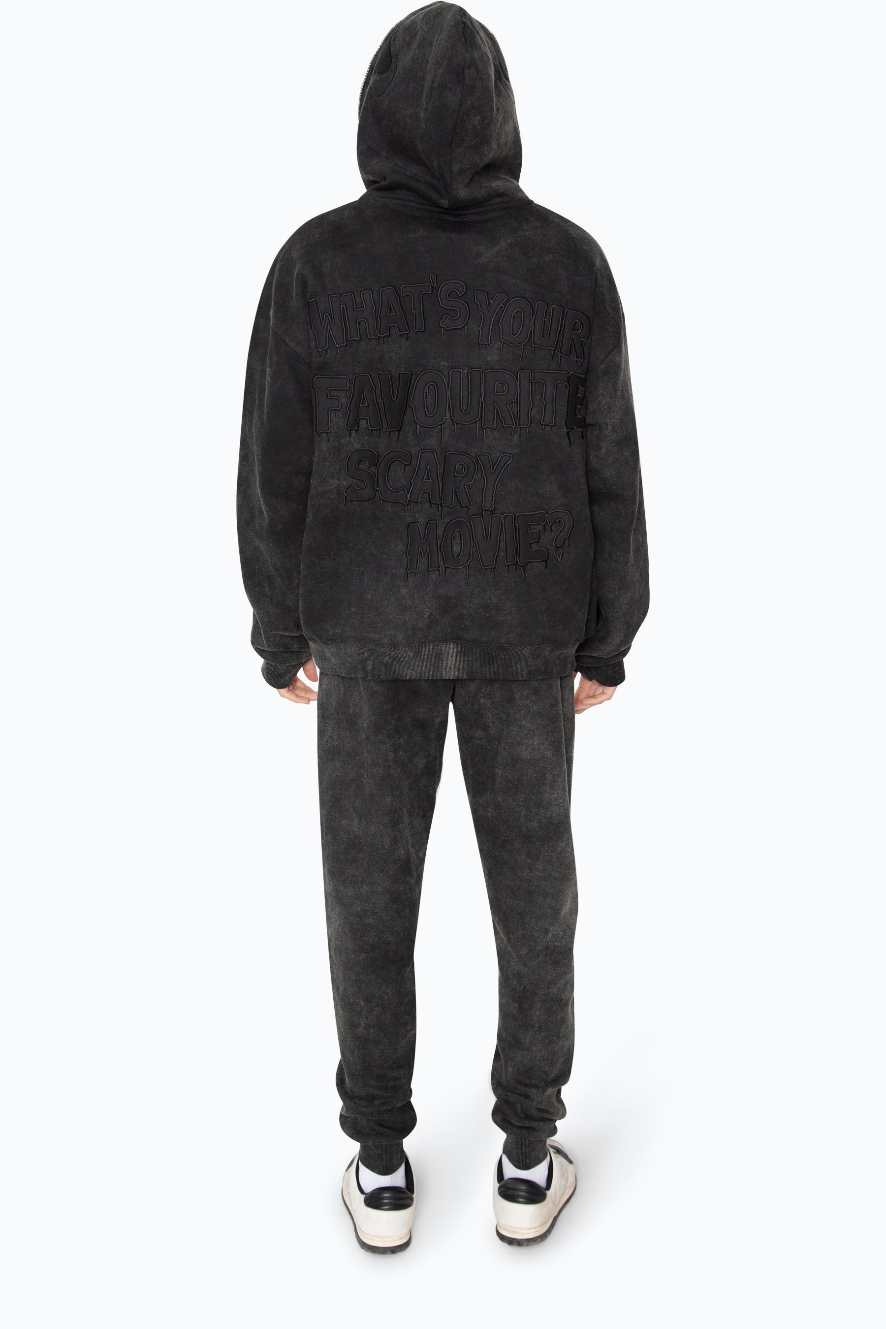 Acid Scream Oversized Full Zip Hoodie