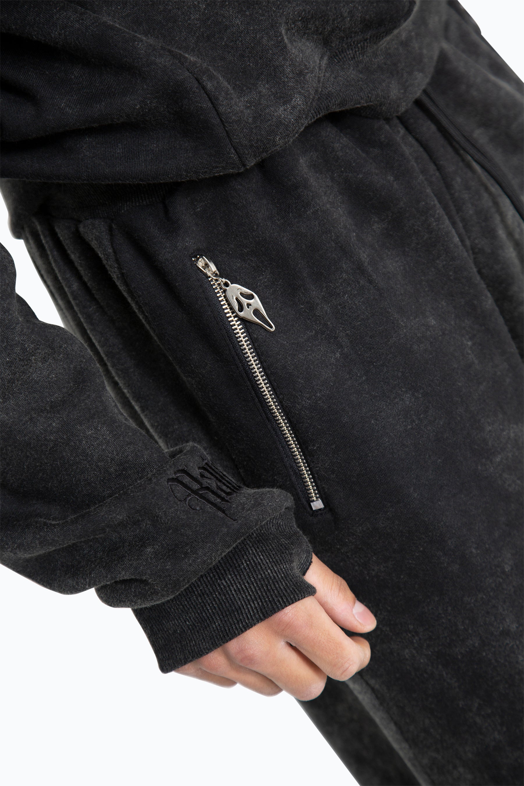 Heavy Acid Wash Oversized Scream Full Zip Hoodie. (Pre order shipped at the end of October)