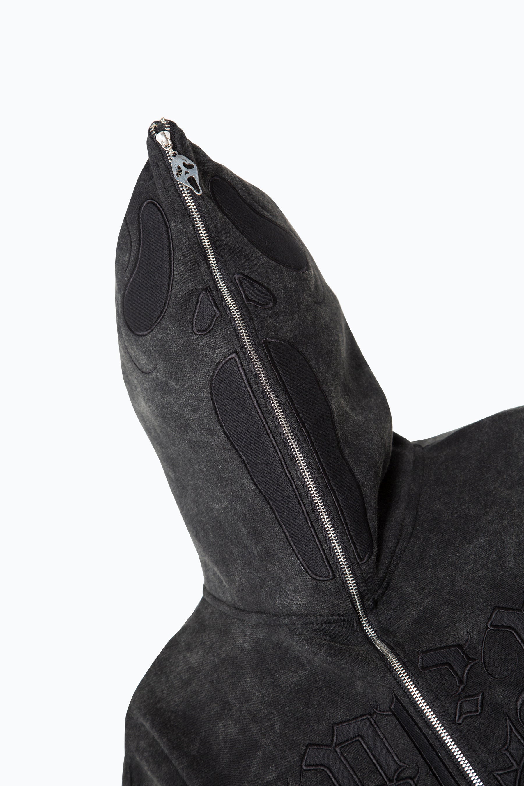 Acid Scream Oversized Full Zip Hoodie