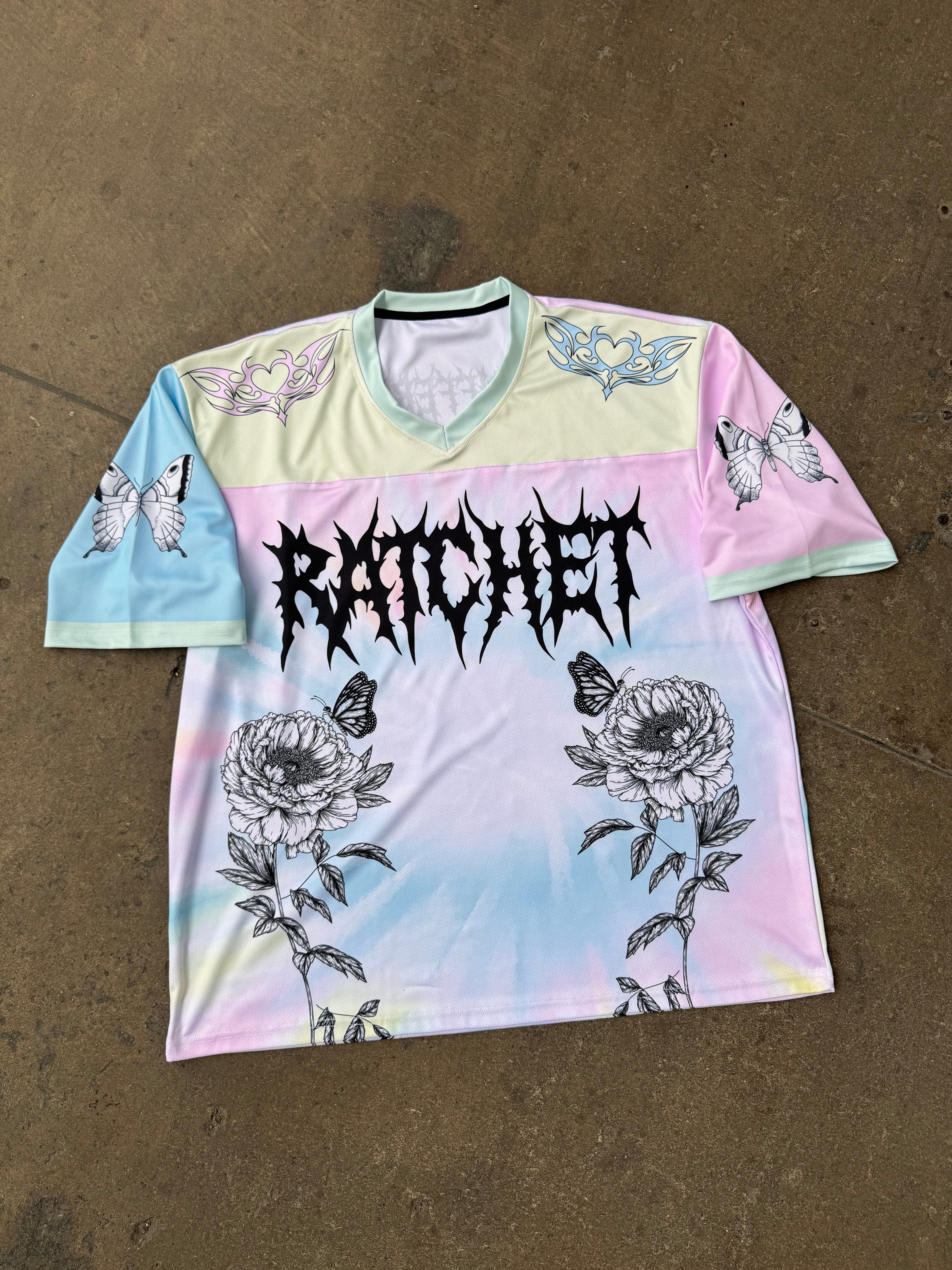 Pastel Floral Baseball