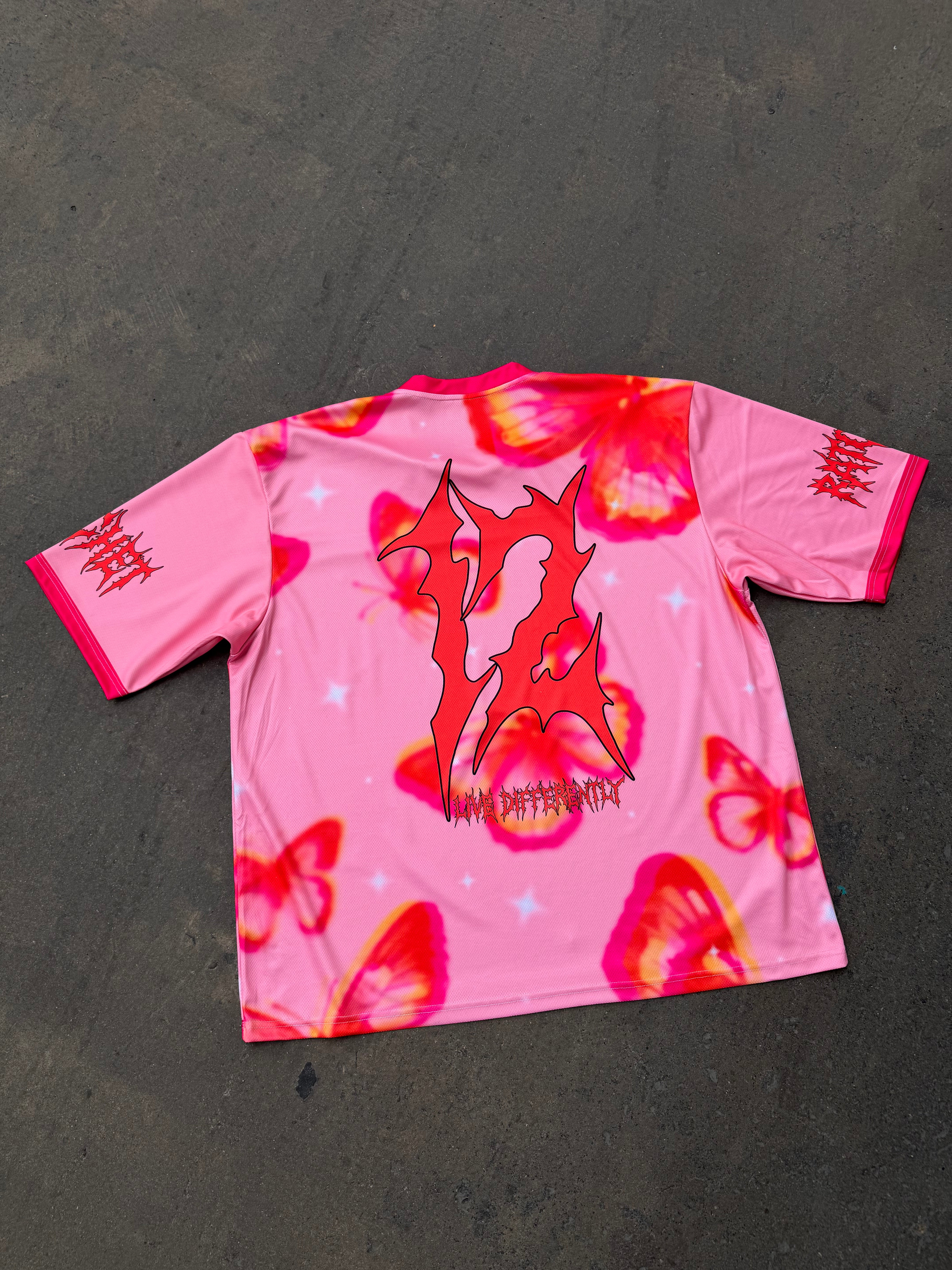 Orange Butterfly Baseball
