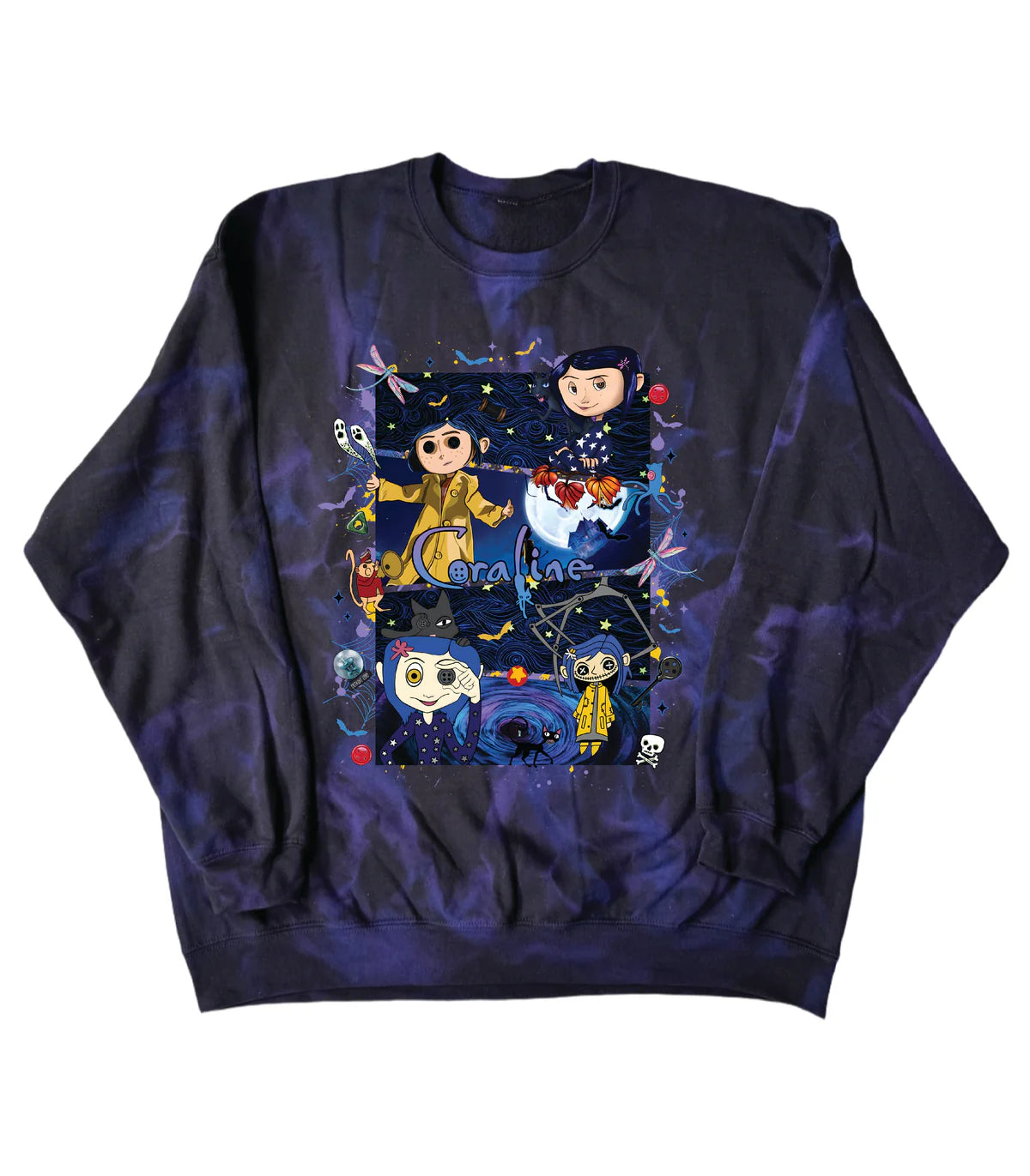 SALE SWEAT BLACK TYE DYE CORALINE 3XL