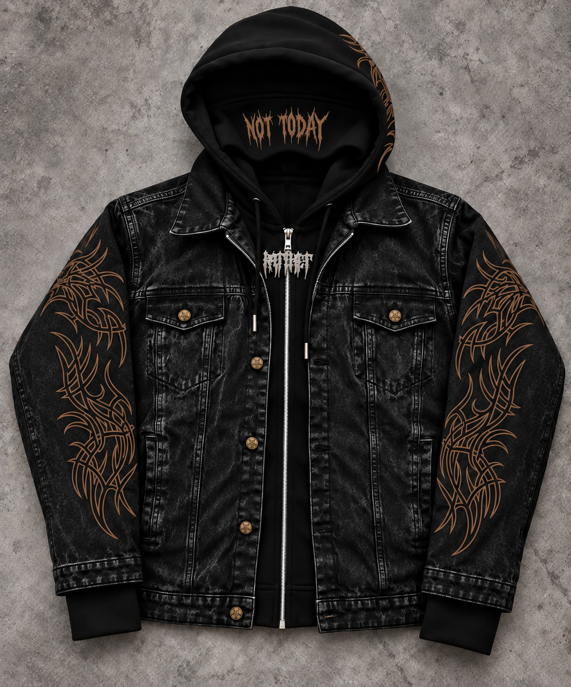 Leopard Denim Jacket (pre order shipped before halloween)
