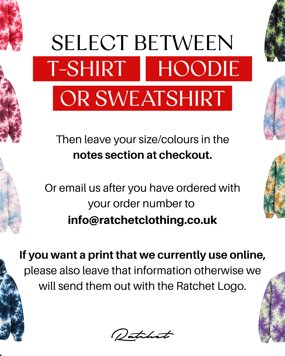 TIE DYE DEAL (SAVE OVER HALF PRICE)