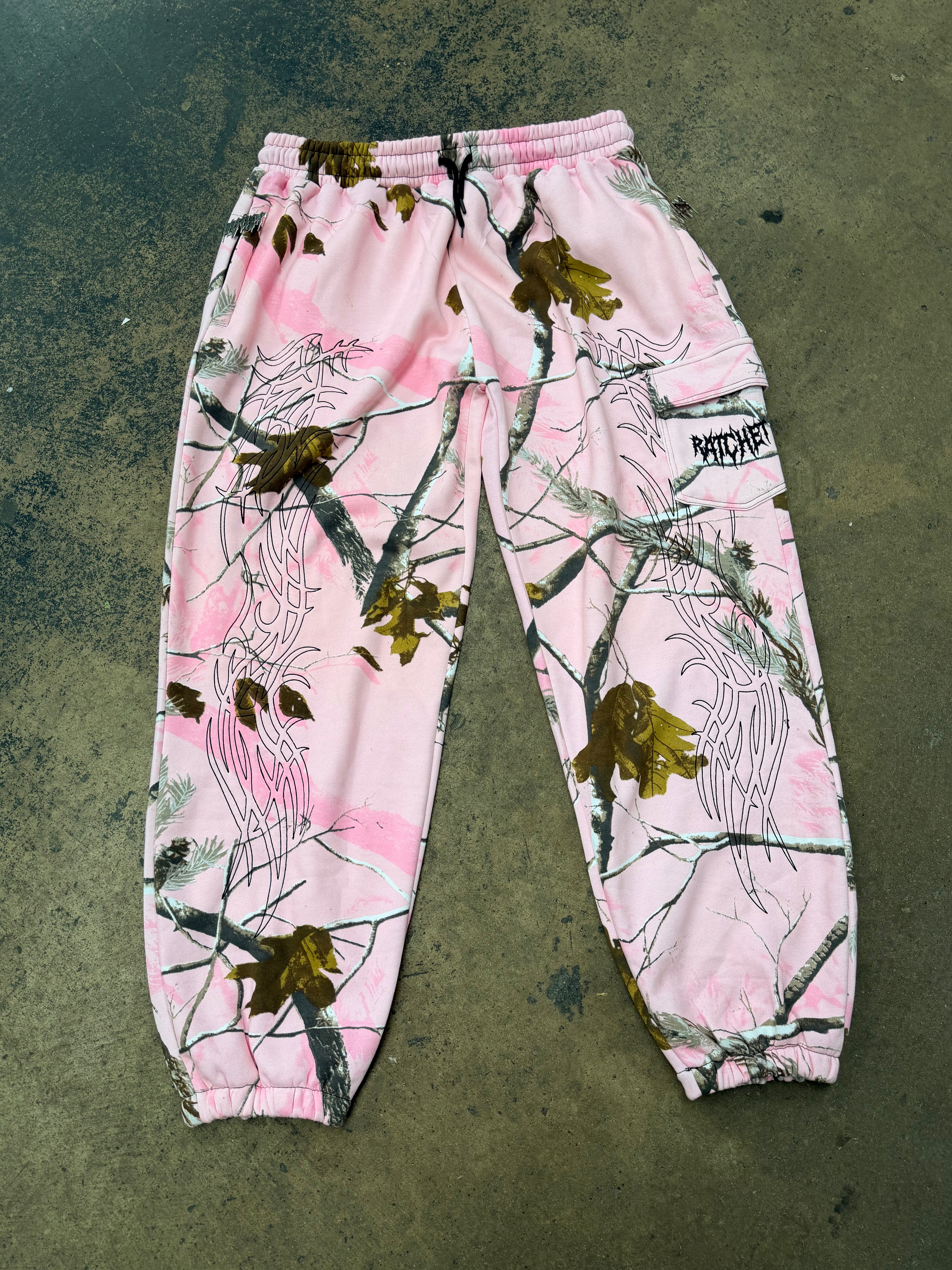 Pink Cammo Joggers Pre Order (Shipped End Of NOVEMBER)