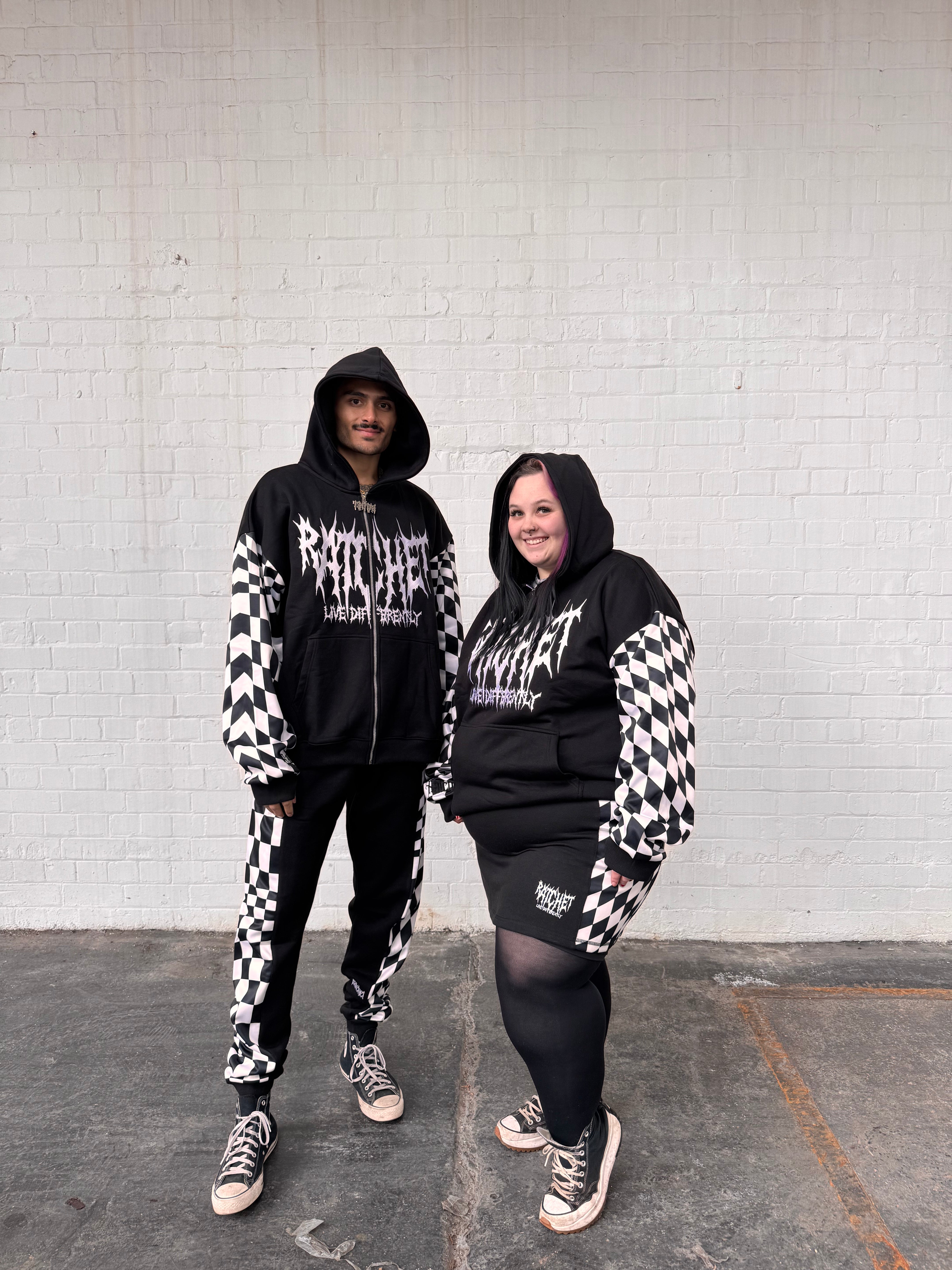 Scene Queen Full Zip Hoodie Jacket (with thum holes)