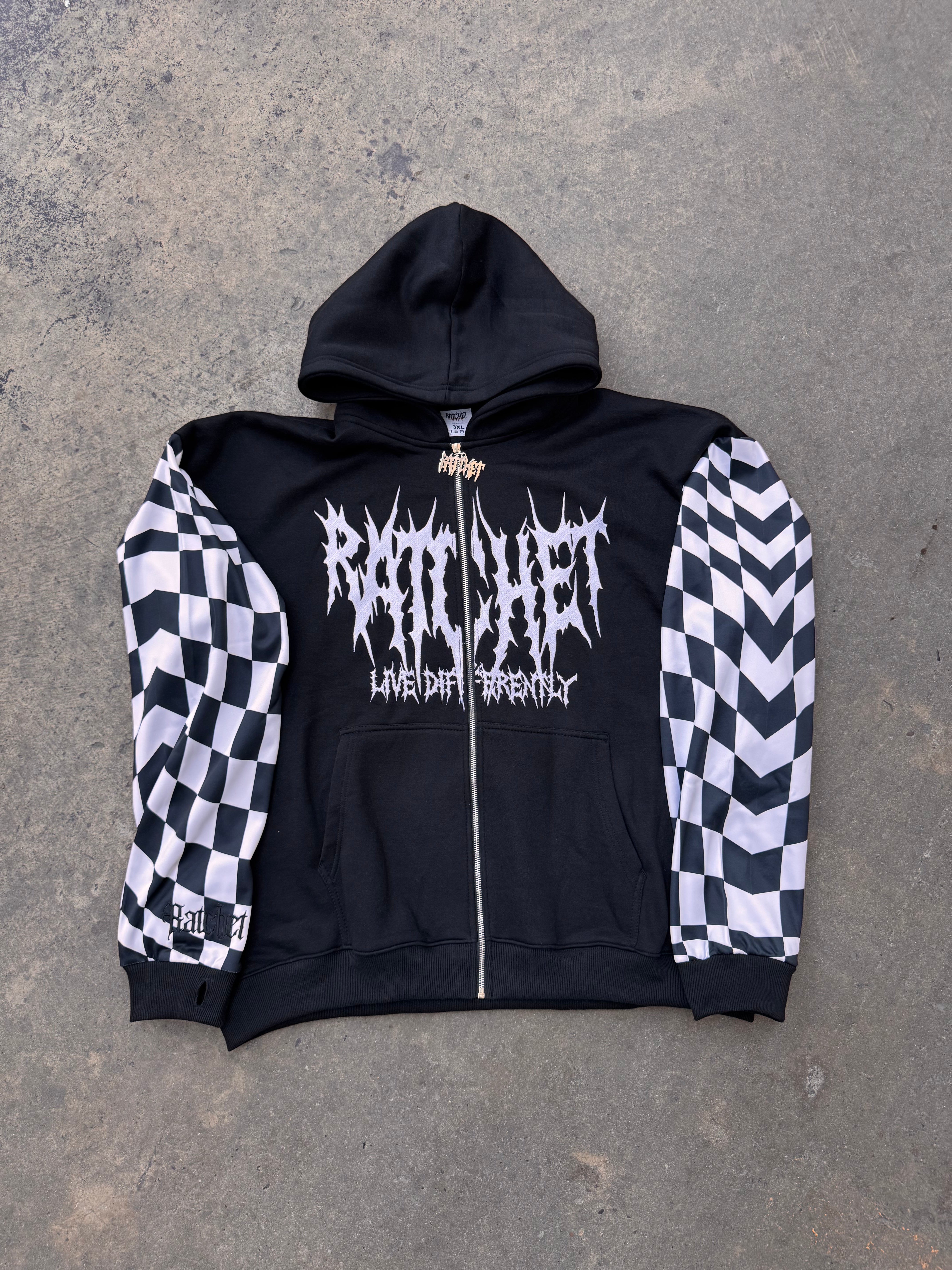 Scene Queen Full Zip Hoodie Jacket (with thum holes)