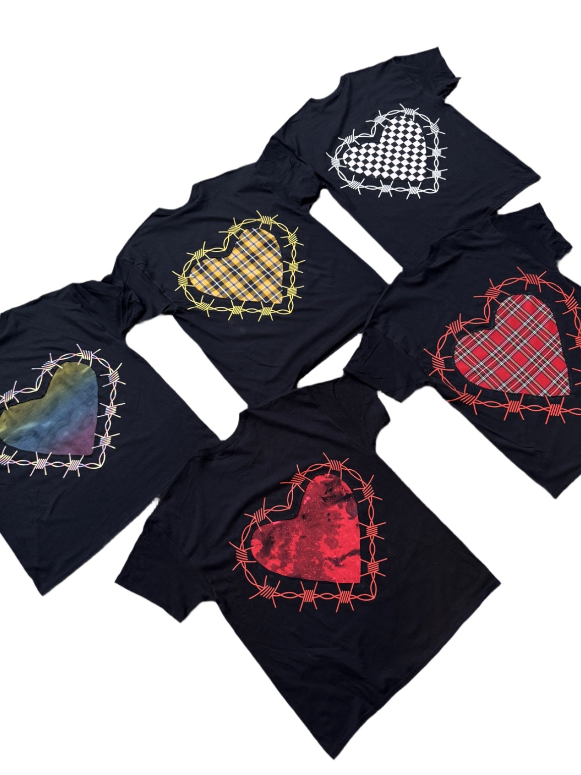 Heart Panel T-shirt Art (print customisable)