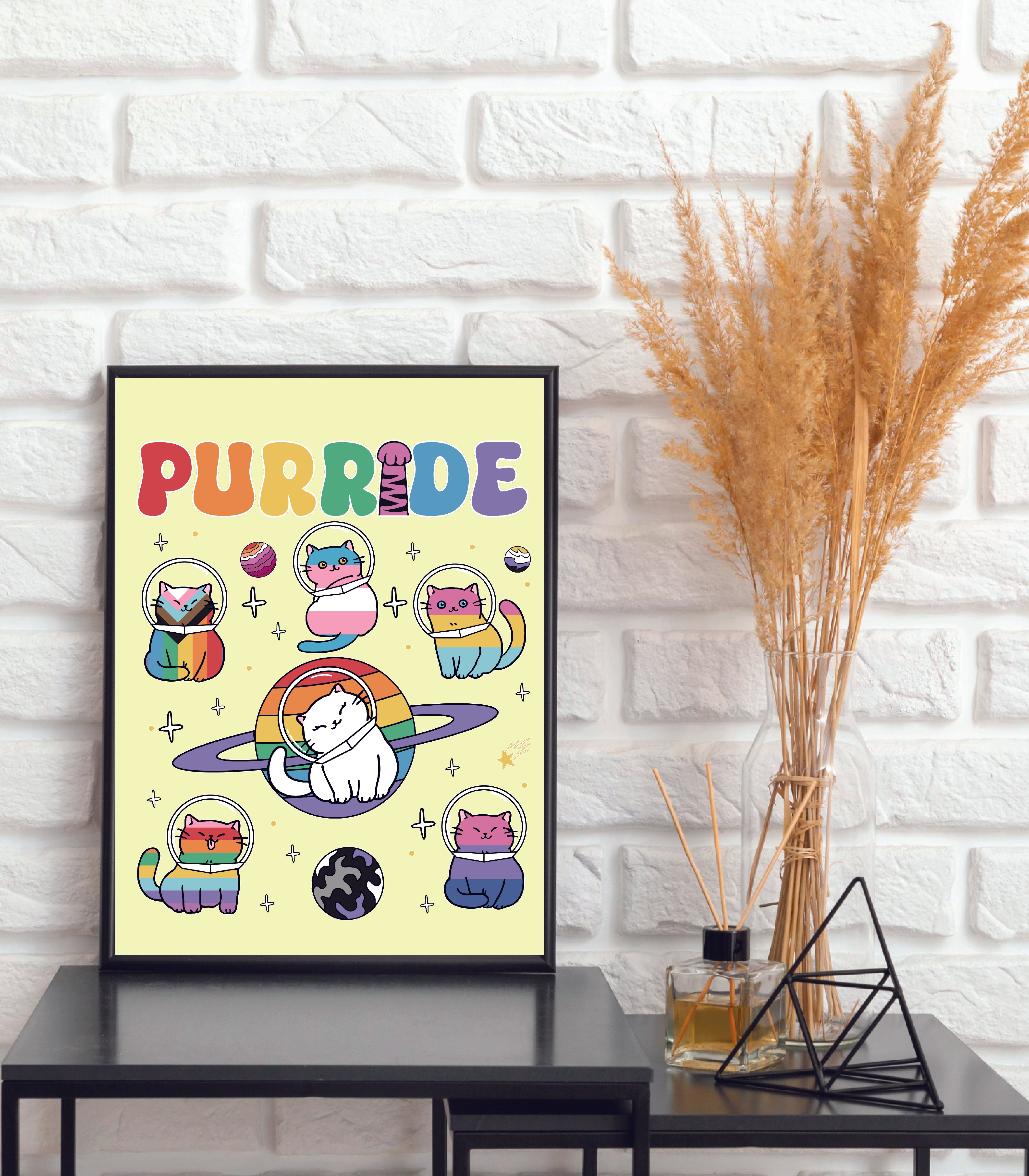 PurRIDE A4 Wall Print (With Frame)