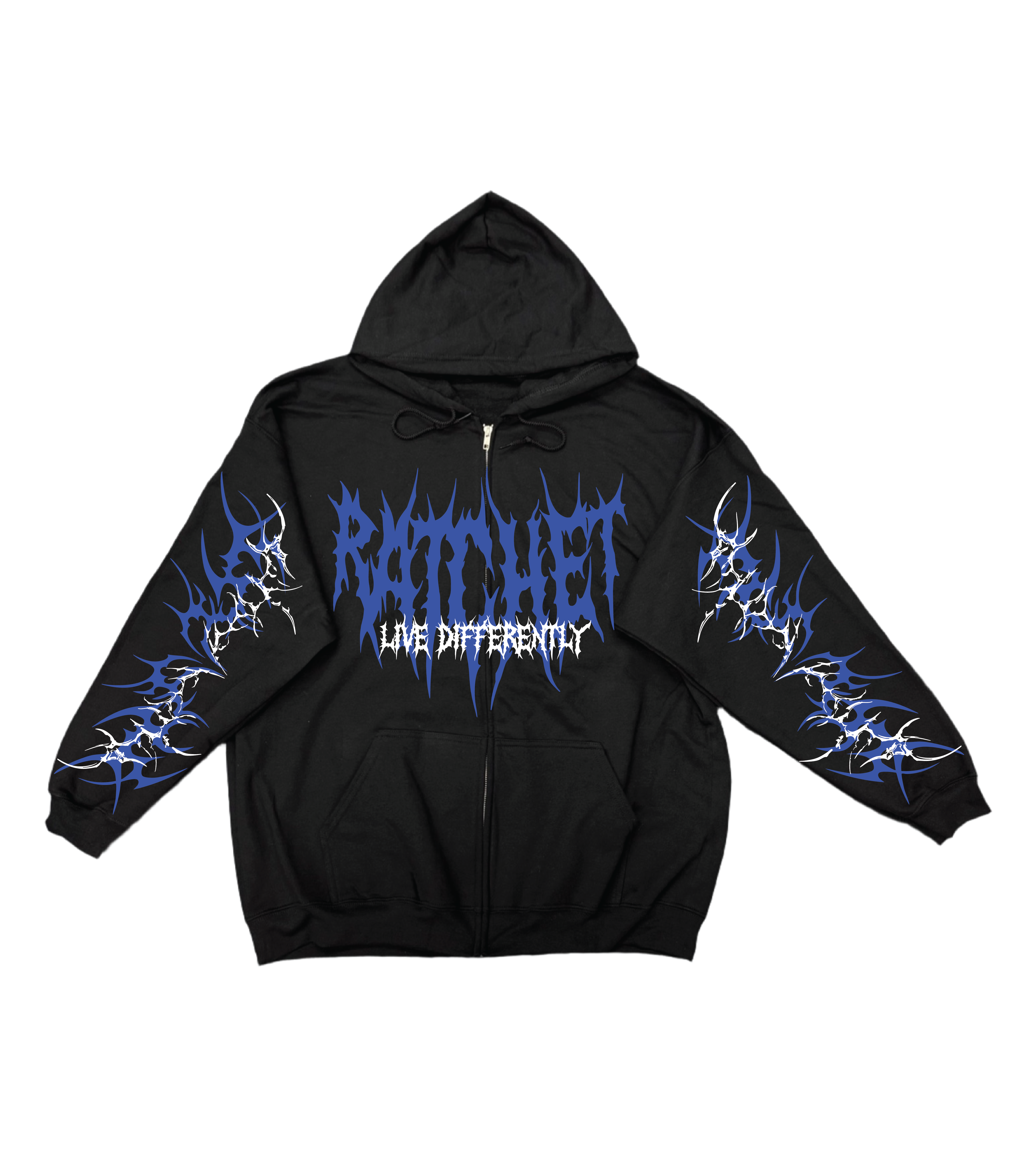 Heavy Valentines Hoodie/Zip Up Blue