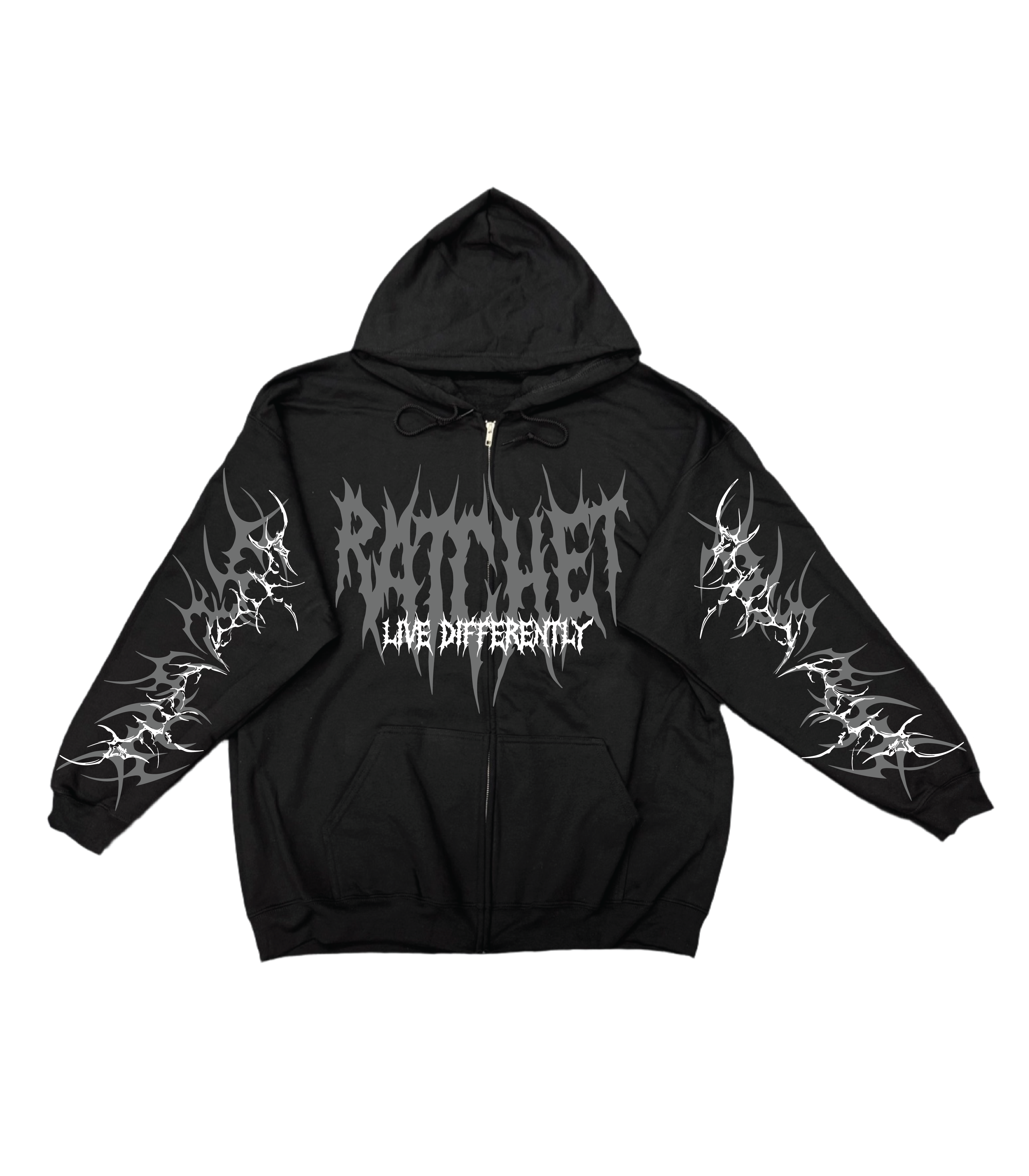 Heavy Valentines Hoodie/Zip Up Grey