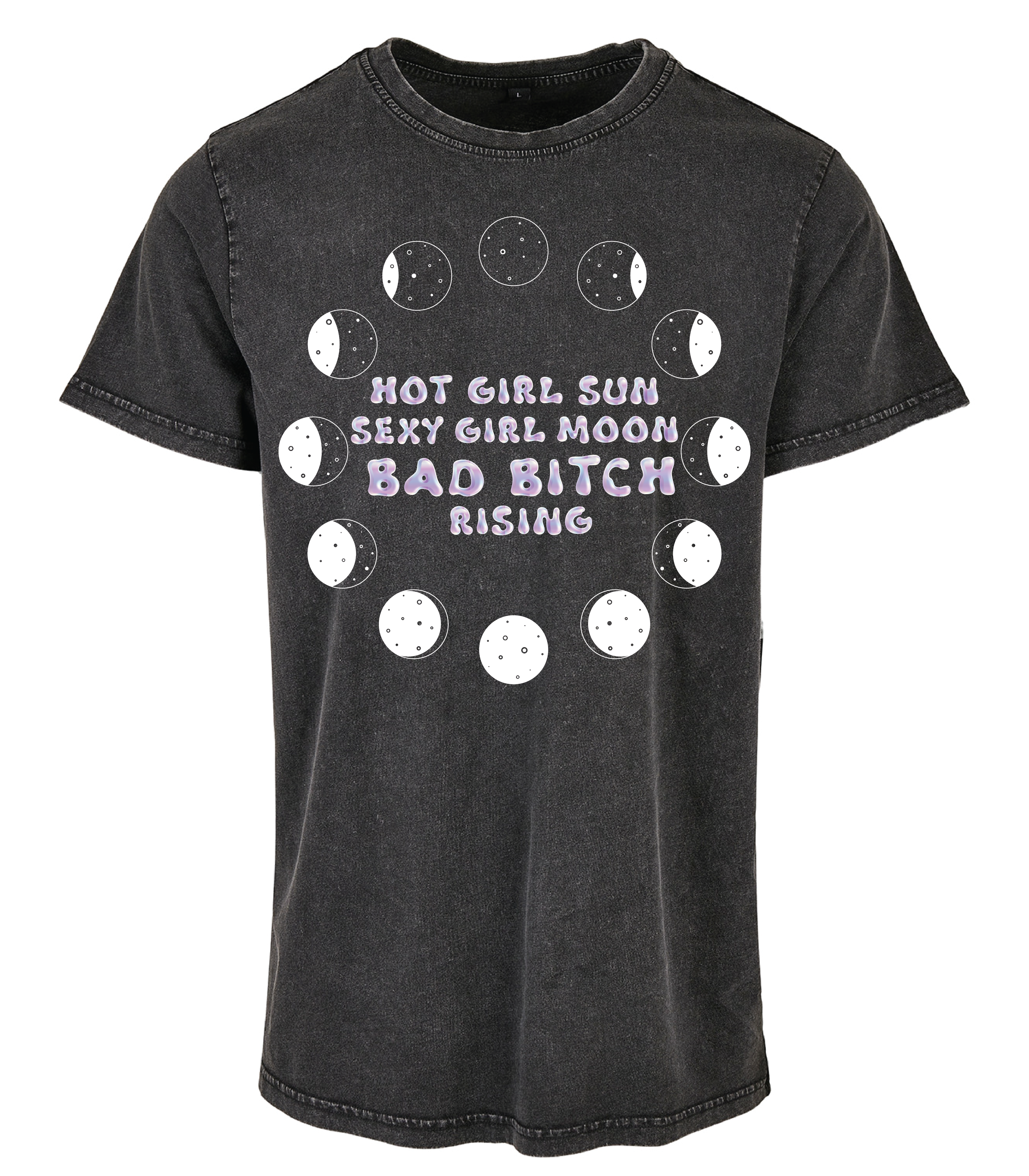 Hot Girl Rising Acid Wash T