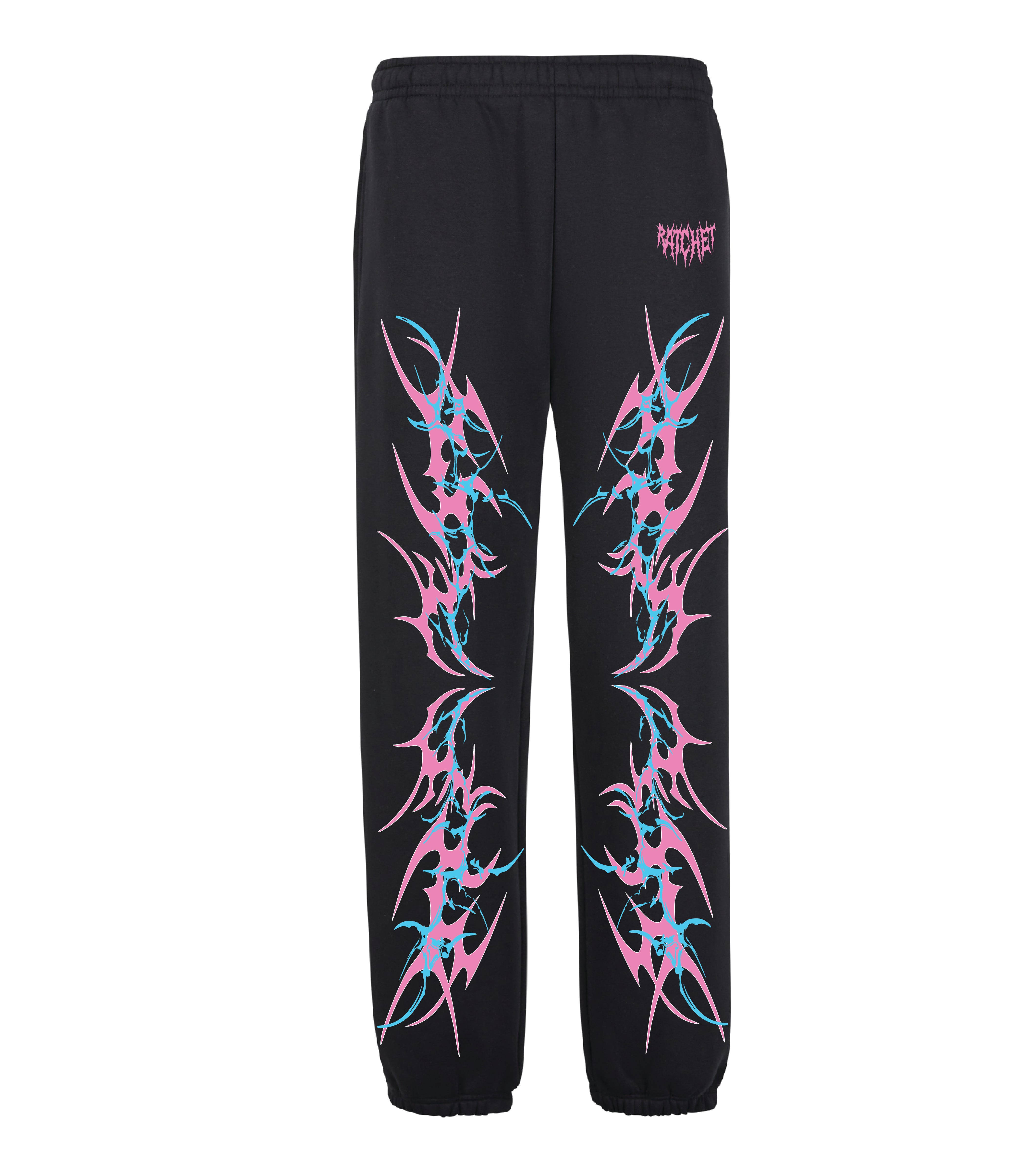 Pink & Blue Print Joggers