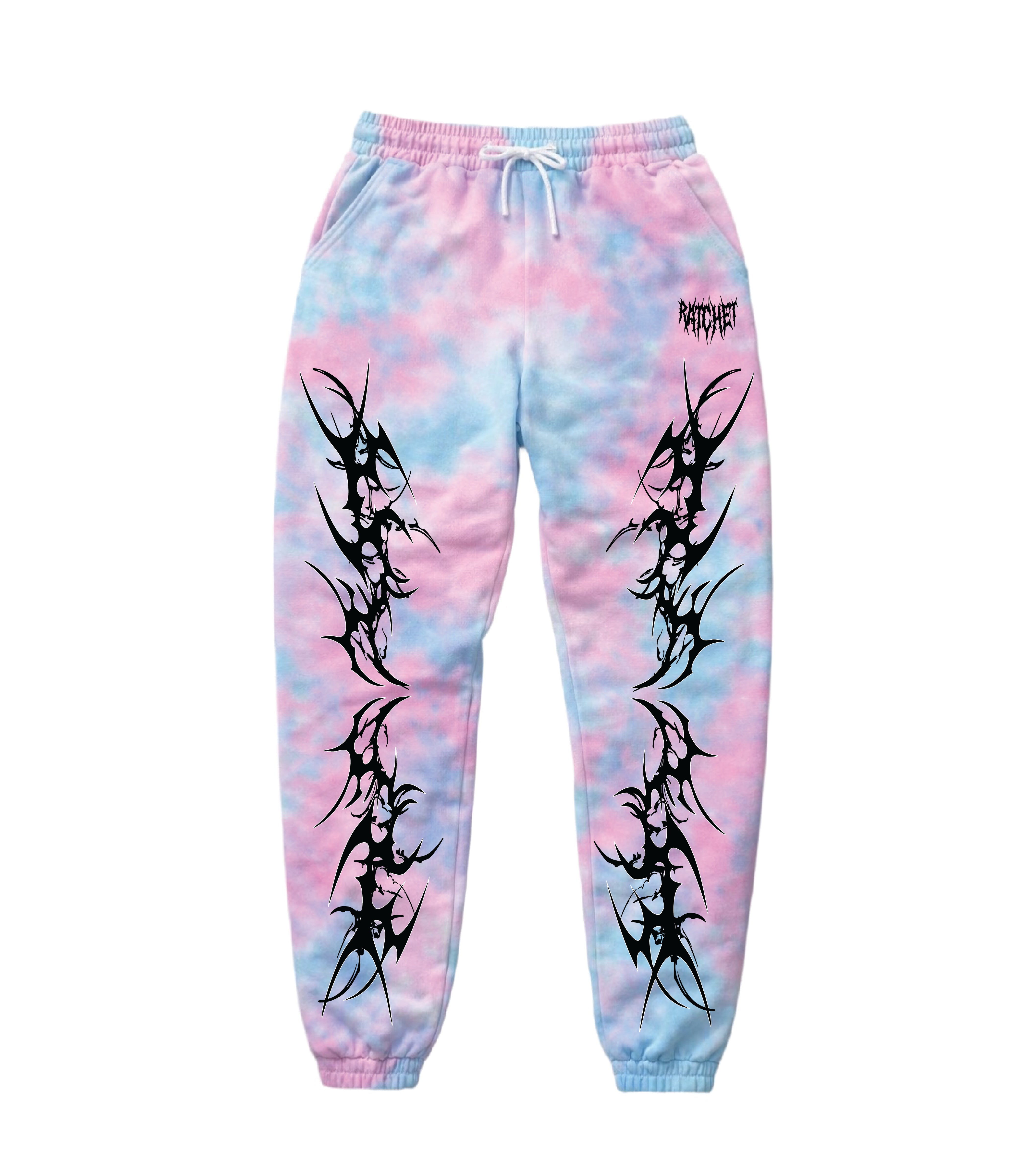 Pink & Blue Tie Dye Joggers