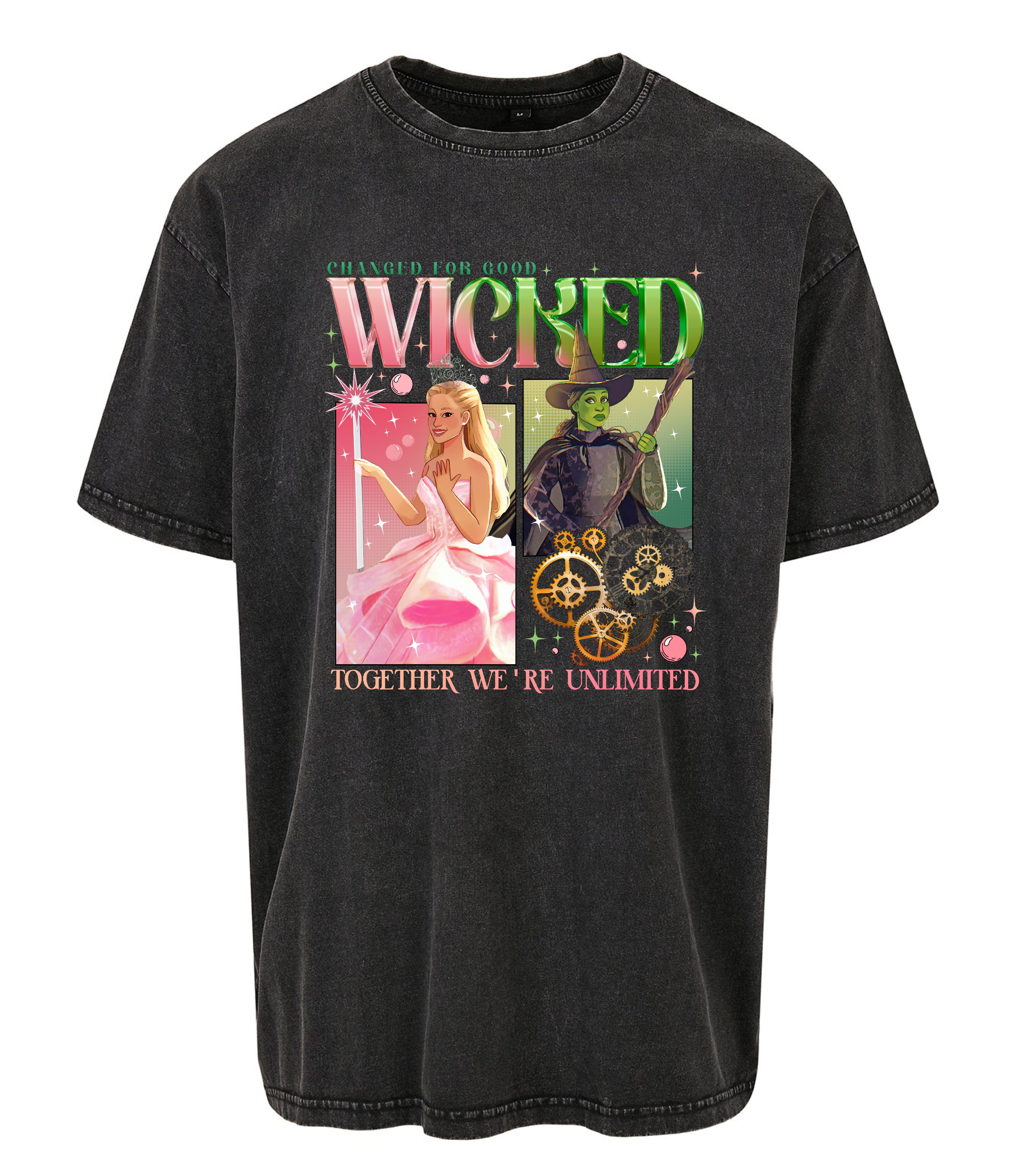 Acid Wash Oversized Together We're Unlimited T-shirt