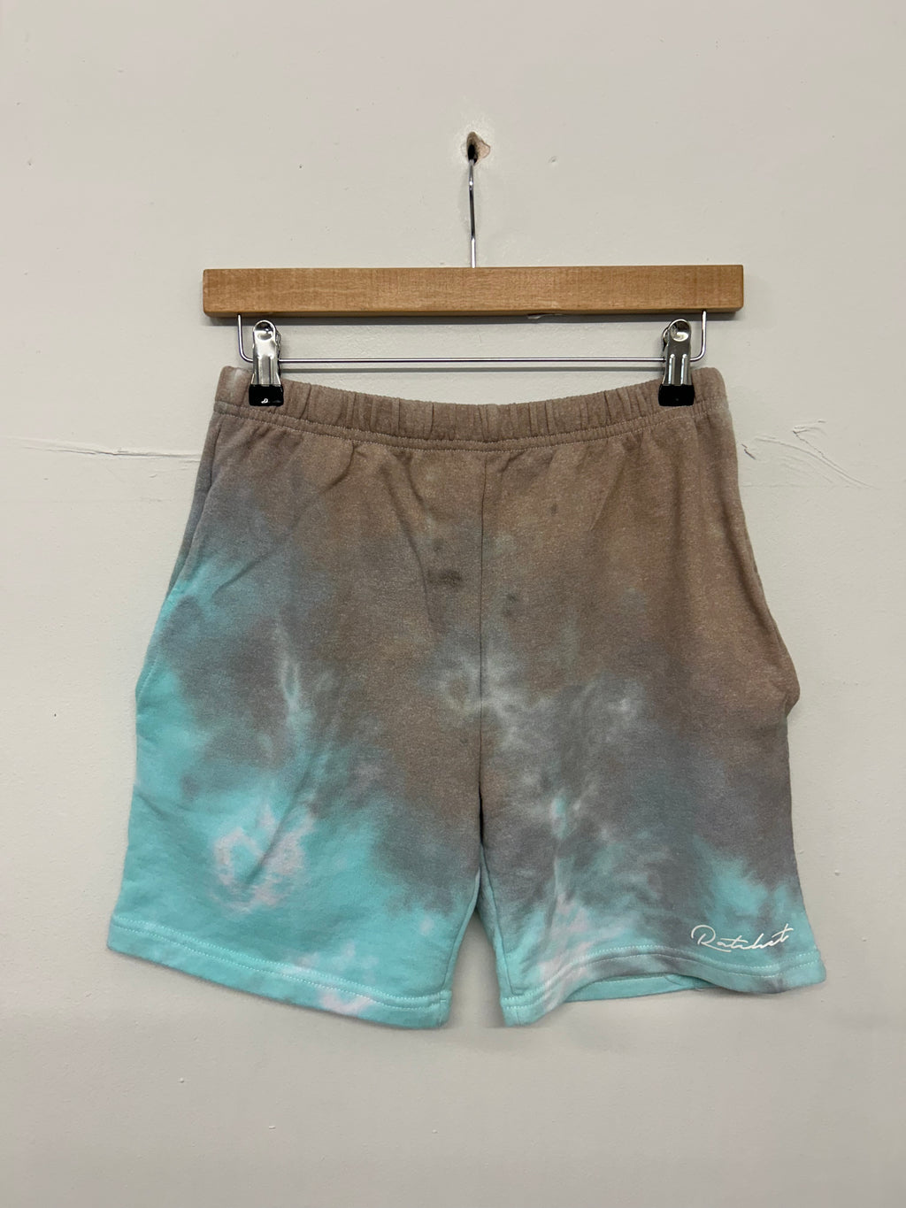 SALE SHORTS AQUA / BROWN SMALL