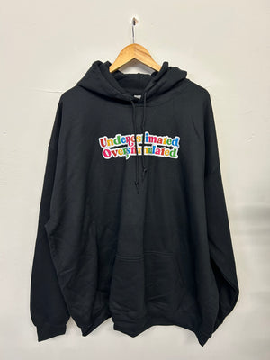 SALE HOOD UNDERESTIMATED BLACK 4XL