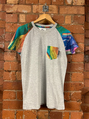 SALE Adult Melt Sleeve Hood Tee Sweat