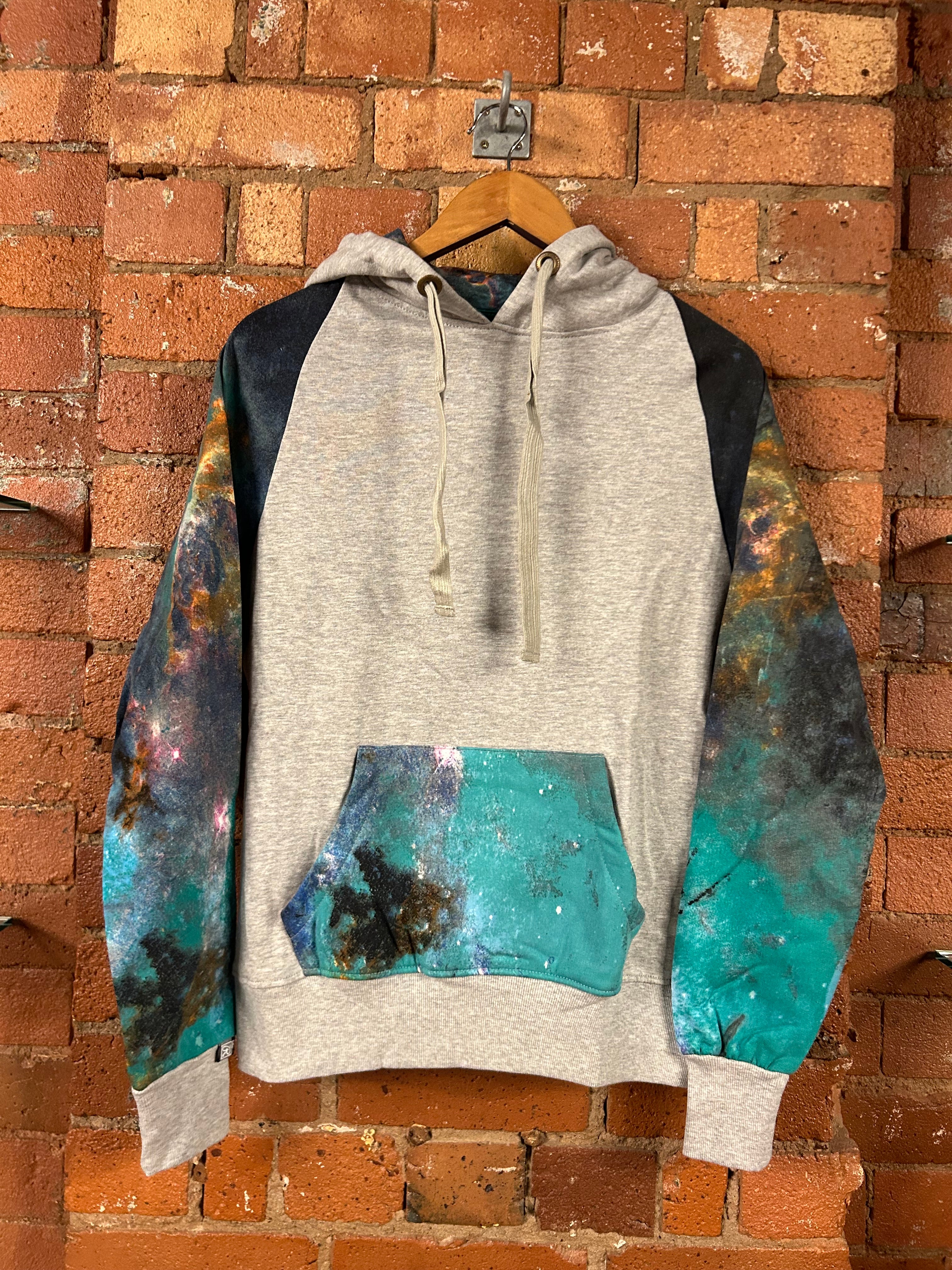 SALE Adult Galaxy Sleeve Hood Tee Sweat