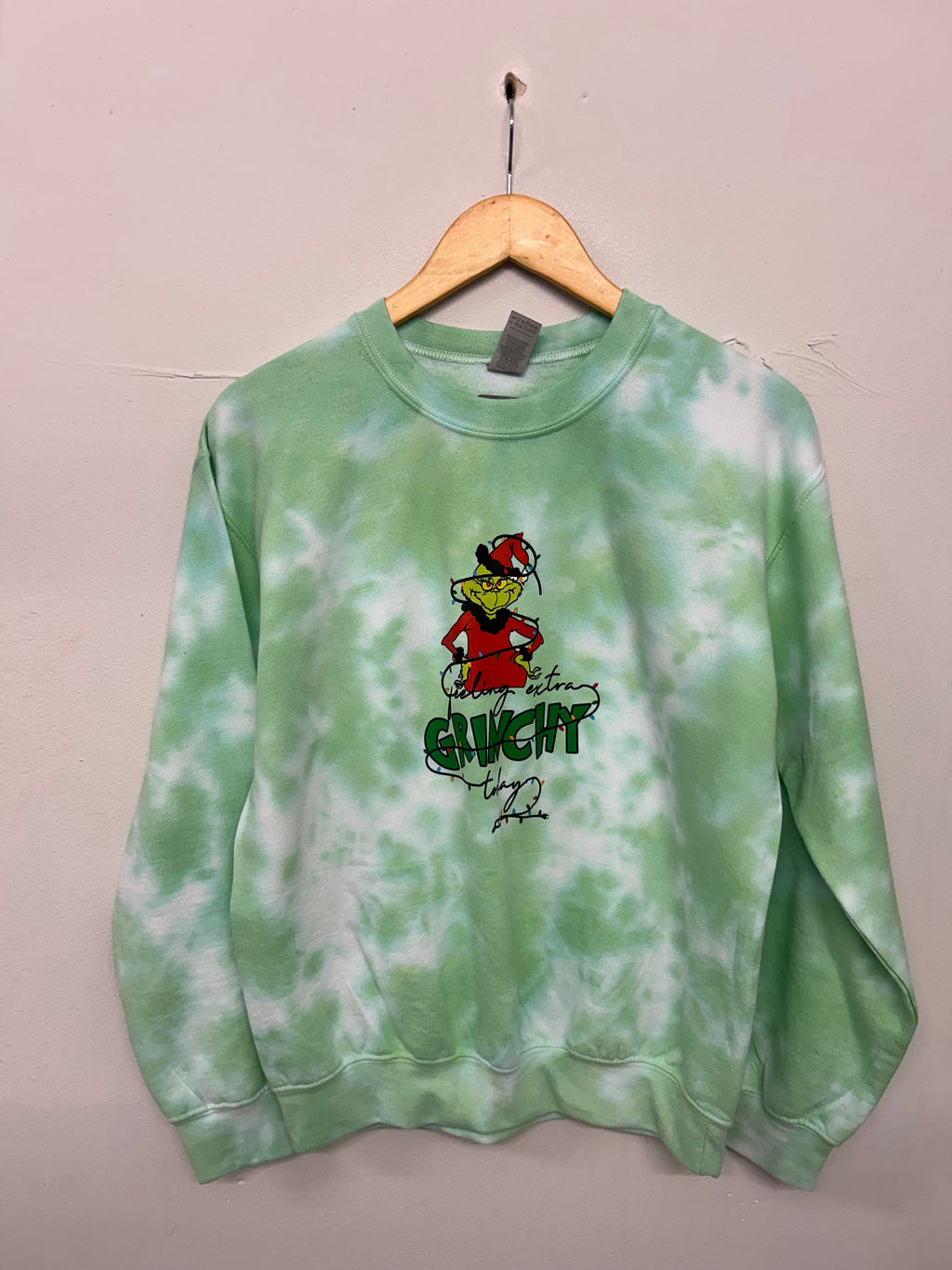 SALE MY DAY  GREEN CLOUD SWEAT SMALL