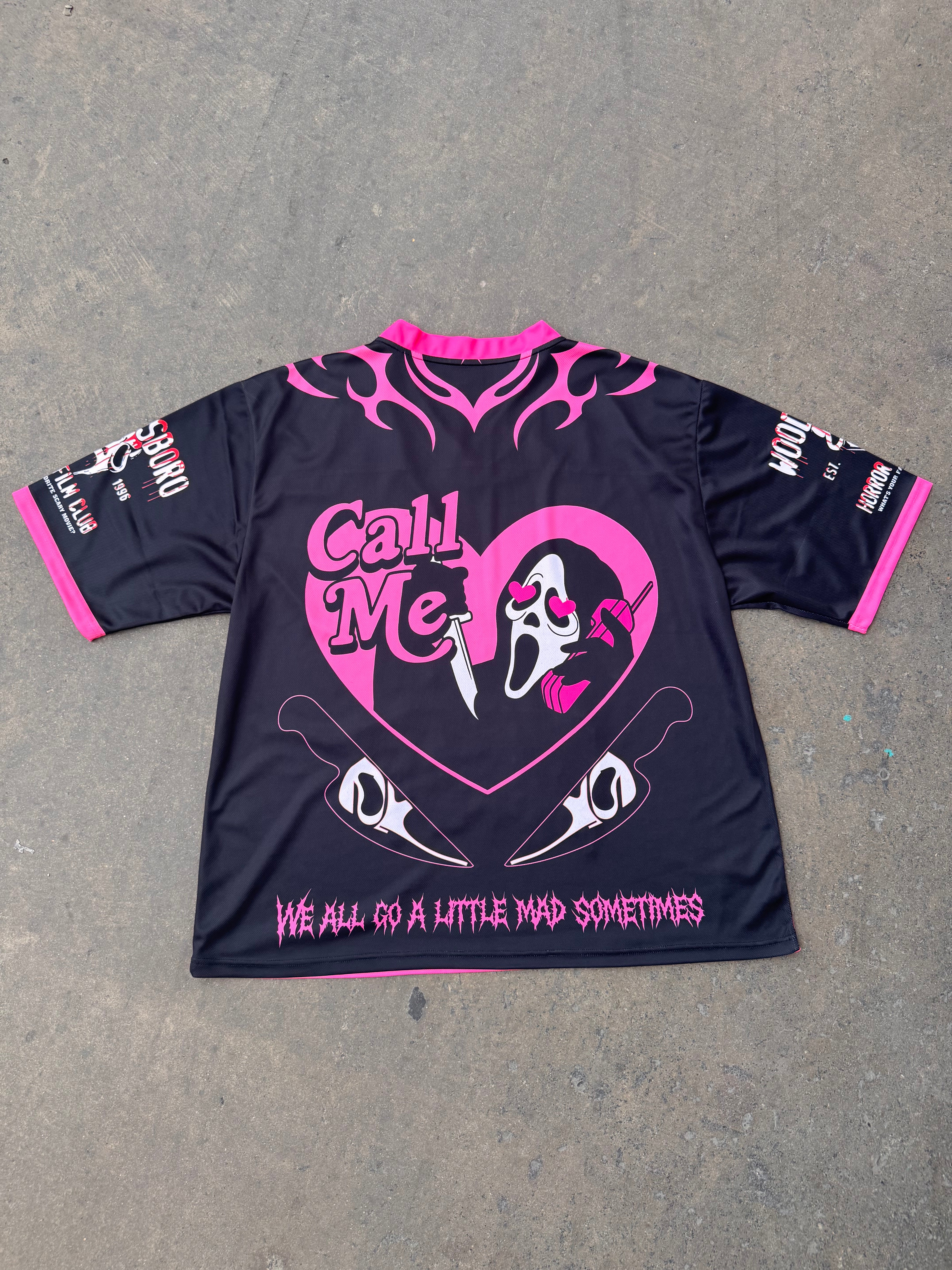Pink Scream Baseball Jersey