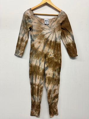 Adult Small Brown Spiral Jumpsuit