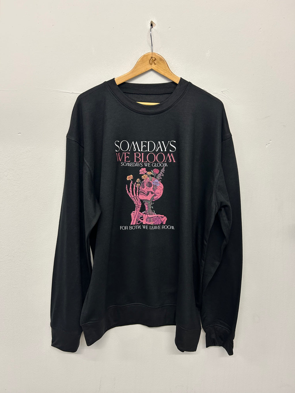 ADULTS SWEAT BLOOM BLACK  3XL