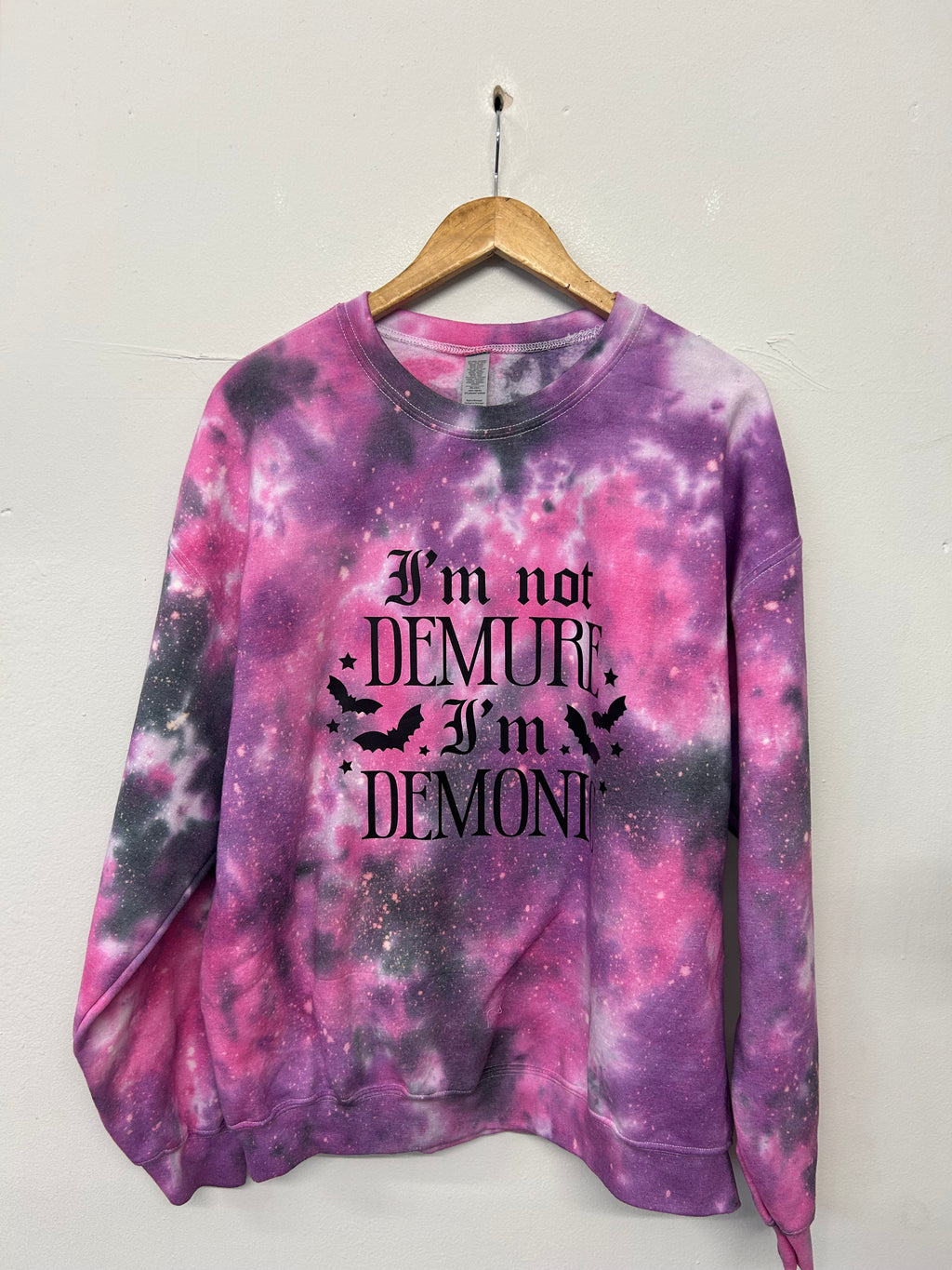 SALE SWEAT TIE TYE DEMURE DEMONIC