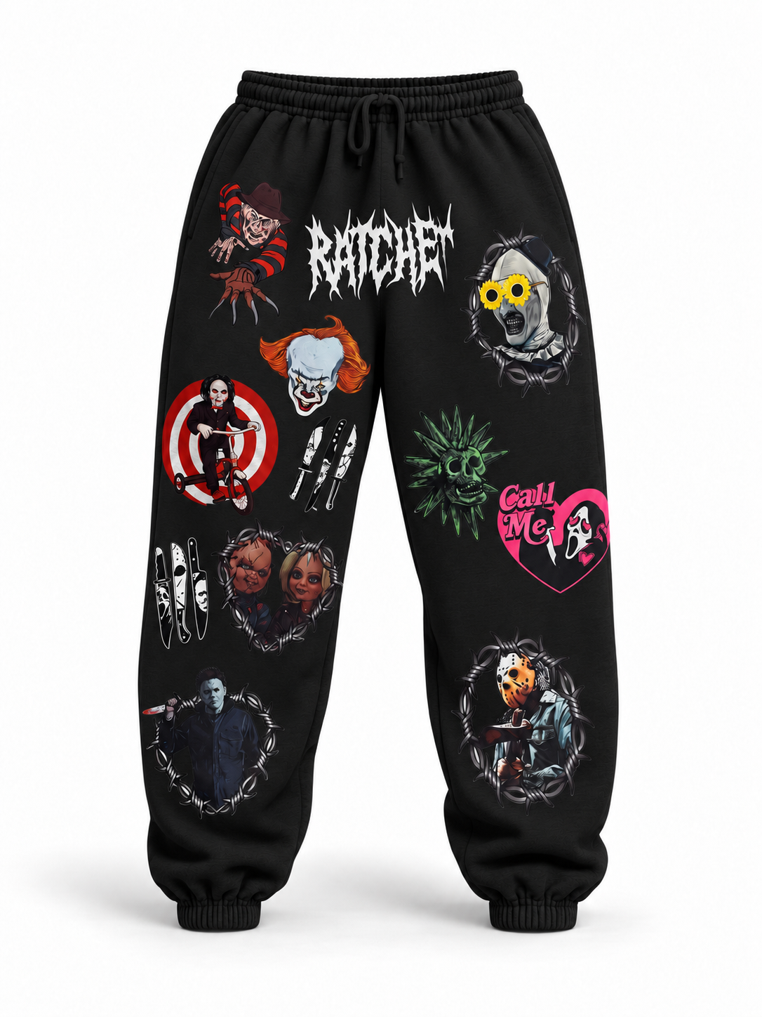 Halloween Black Joggers