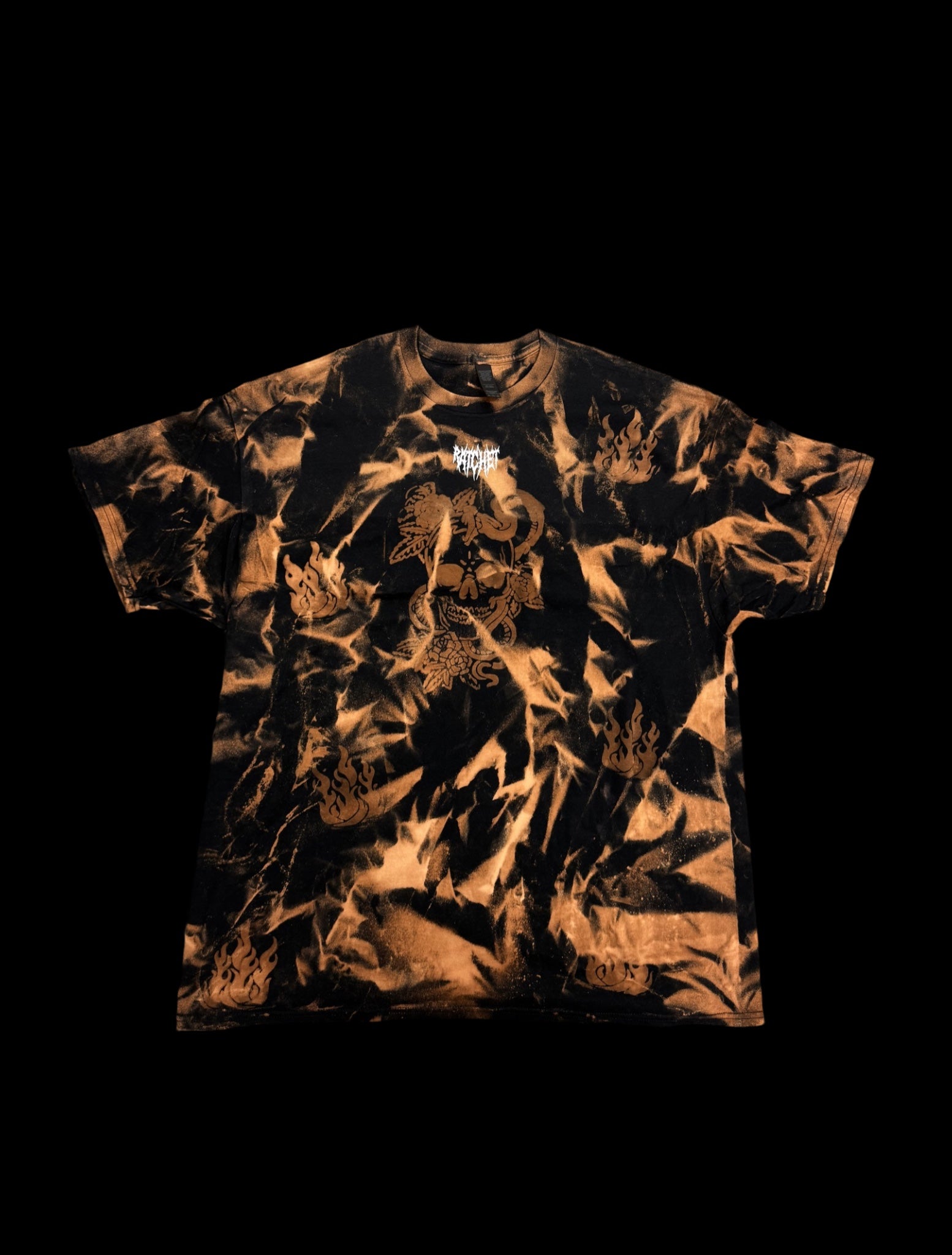 Skull & Flames Bleach