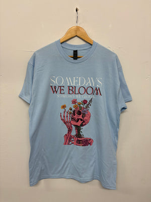 SALE TEE BABY BLUE SOMETIMES WE BLOOM  LARGE (Copy)