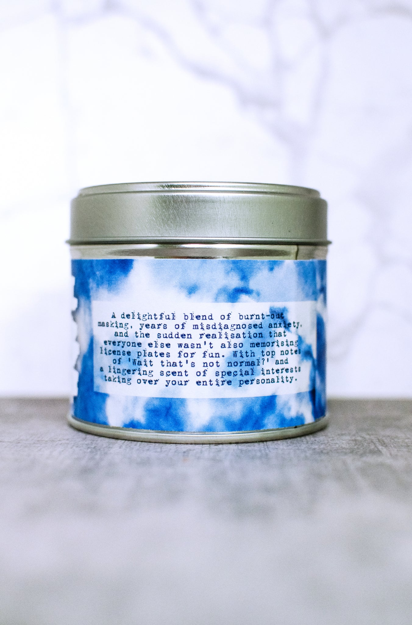Vegan Soy Wax 200ml Tie Dye Candle 35h+ Burn Time