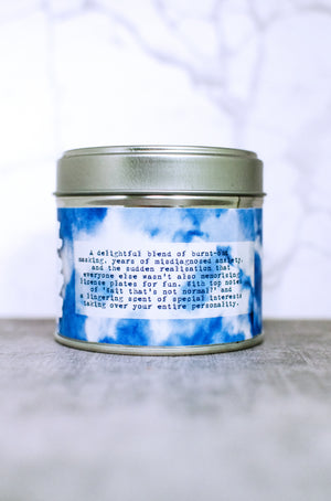 Vegan Soy Wax 200ml Tie Dye Candle 35h+ Burn Time