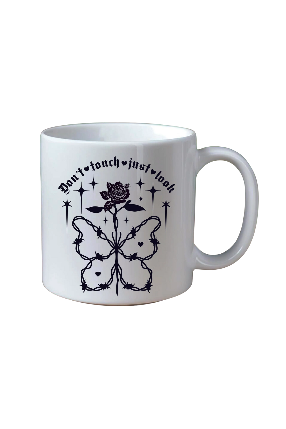 Don't Touch Just Look Mug