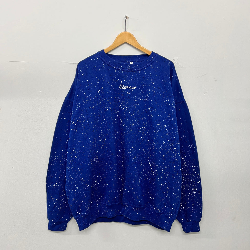 SALE ADULTS Blue Splat Sweatshirt