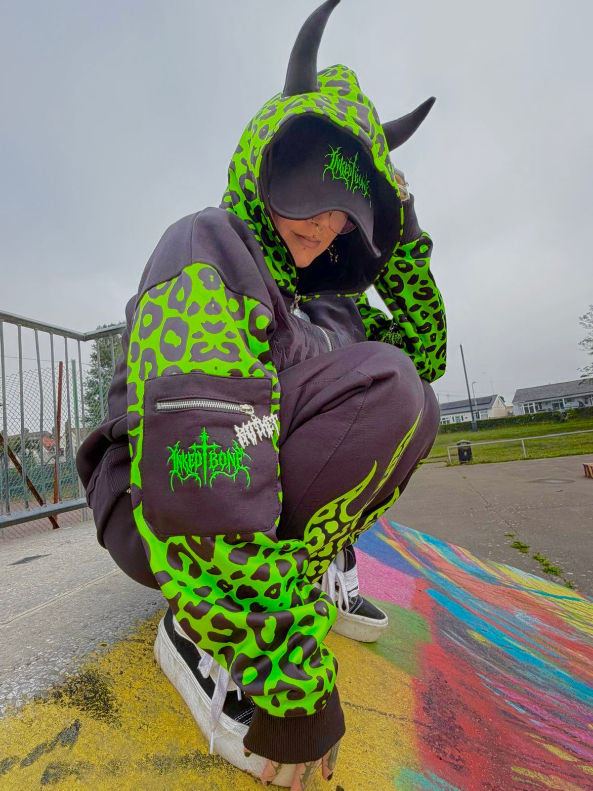 INKED BONE EYE MASK HOODIE (shipped end of November)