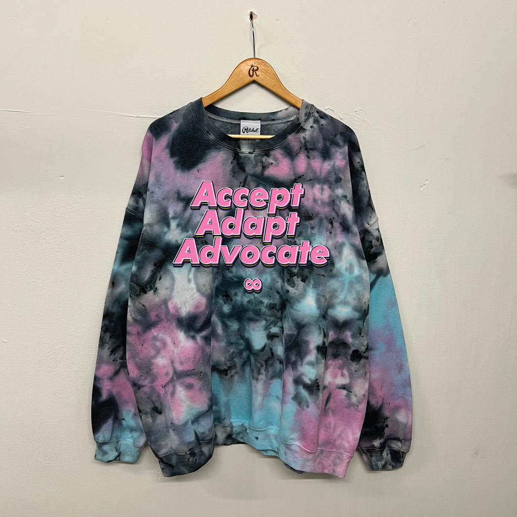 Accept Adapt Advocate Tie Dye