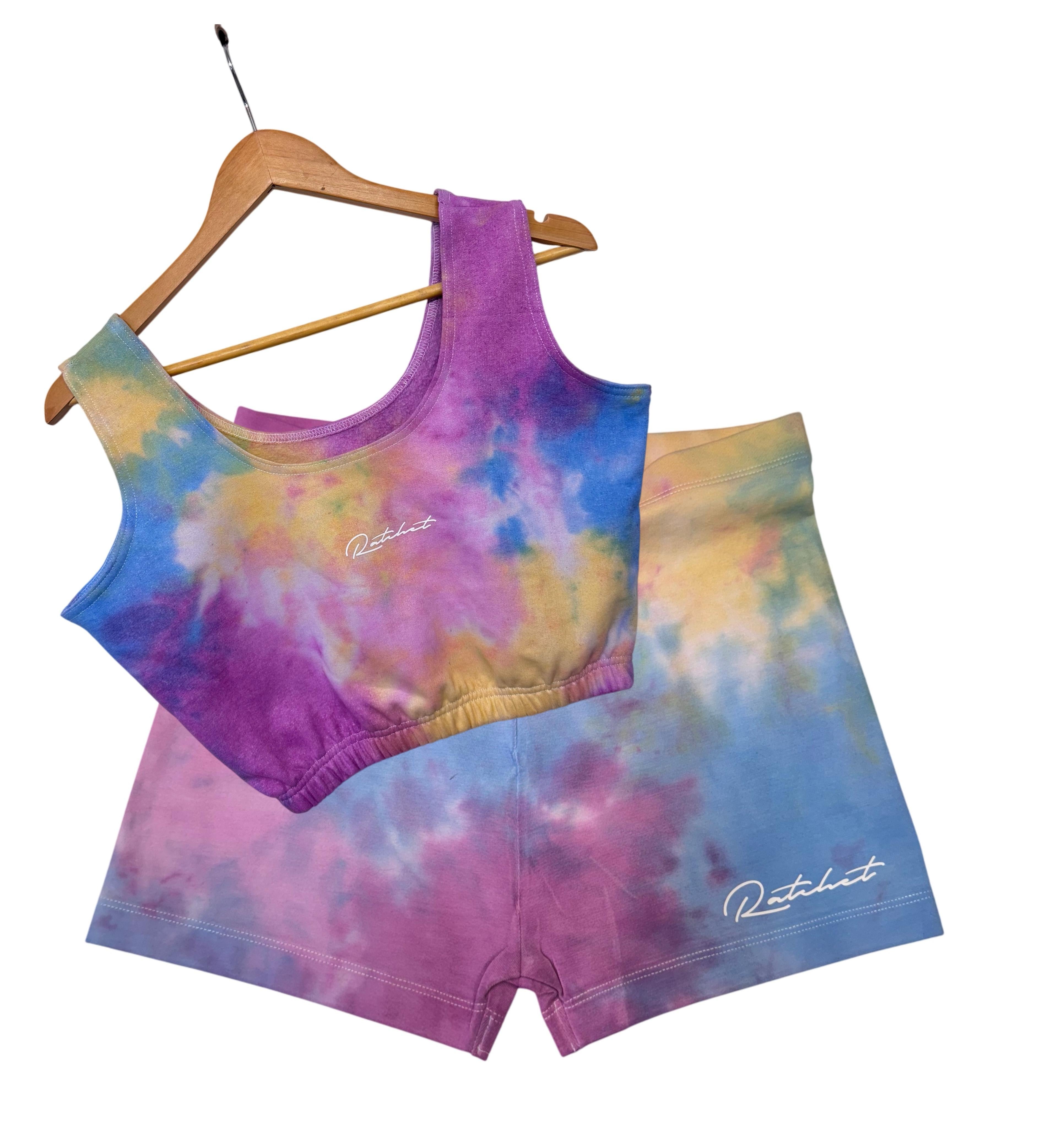 SALE KIDS  BRA SHORTS COMBO PINK/YELLOW/BABY PINK/BLUE