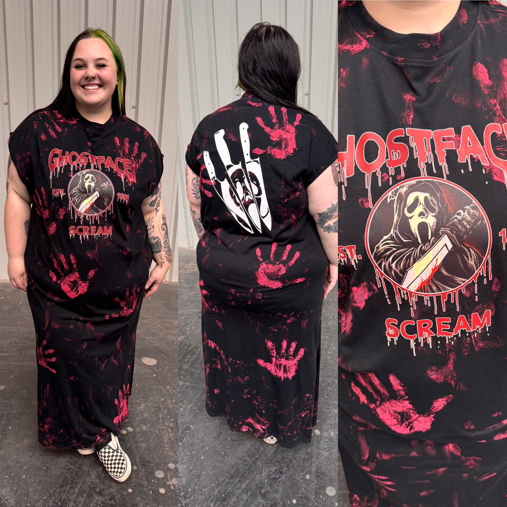 Ghost Face T-shirt Dress / Normal T-shirt length